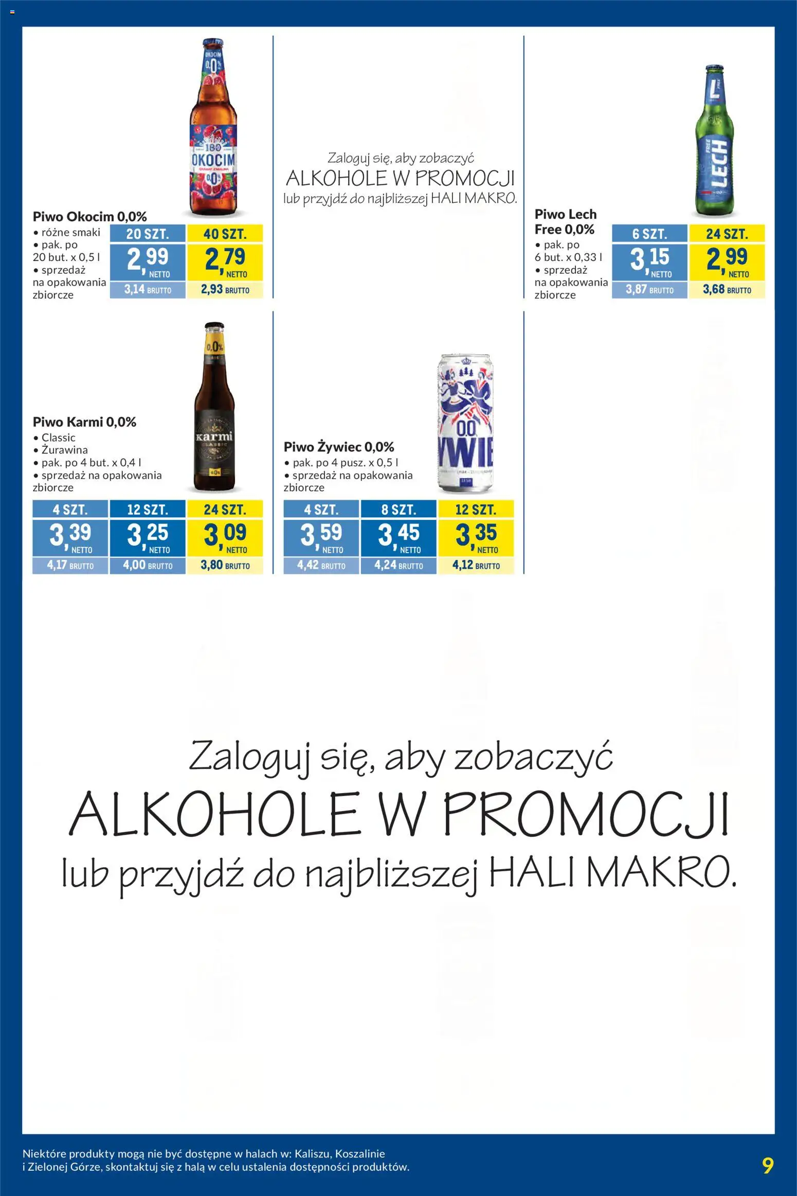 Makro gazetka - Kupujesz więcej płacisz mniej od 09.06.2026 | Strona: 9 | Produkty: Żurawina, Piwo
