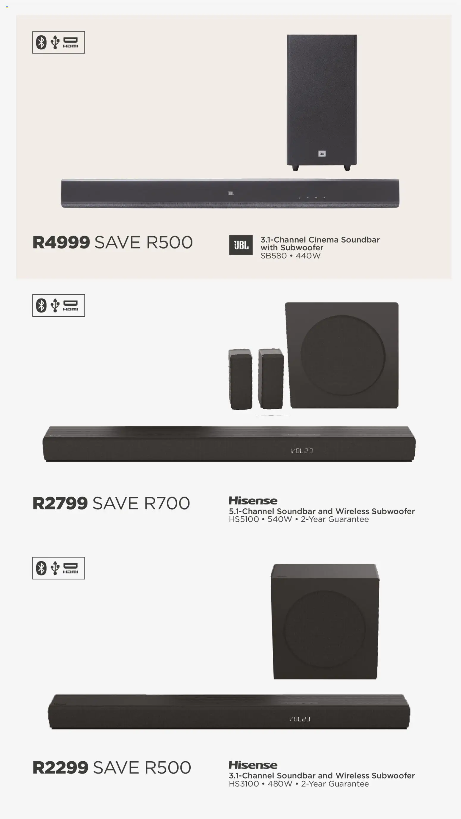 New House and Home catalogue – valid from 20/07/2026 | Page: 33 | Products: Soundbar, Subwoofer
