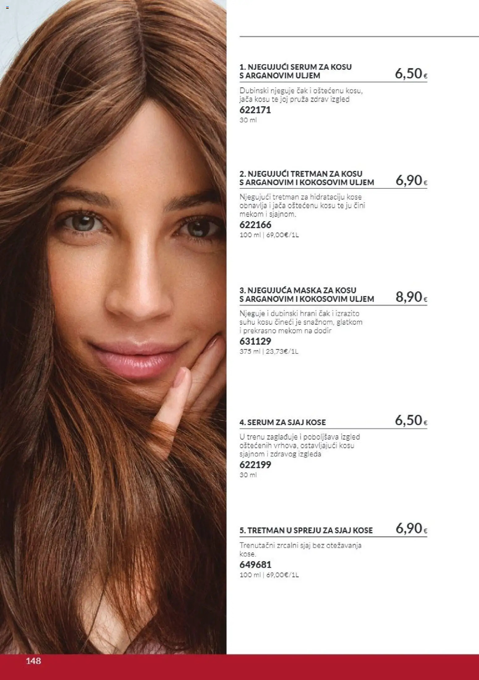 Avon katalog | vrijedi od 01.10.2026 | Stranica: 148 | Proizvodi: Serum za kosu, Maska za kosu, Maska