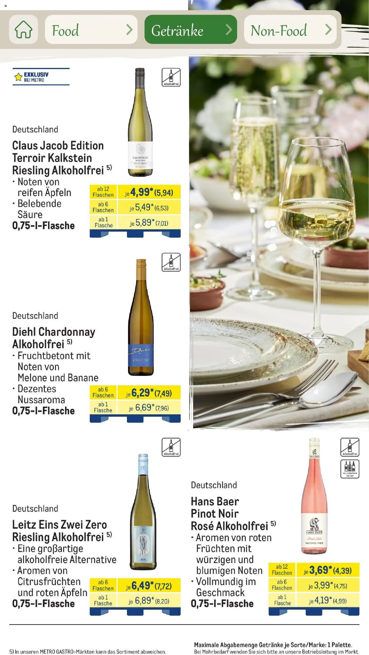 Metro Saisonkatalog Outdoor Dining – gültig ab 01.06.2026 | Seite: 65 | Produkte: Martini, Limoncello
