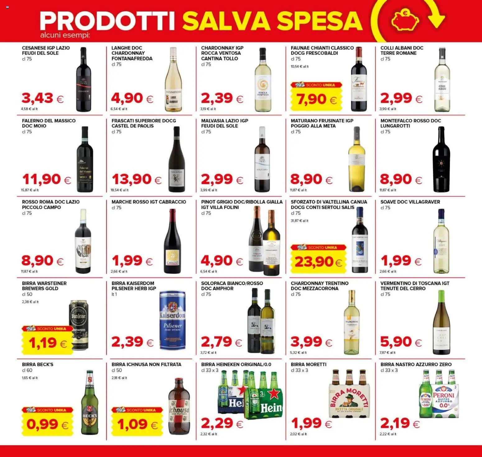 Volantino Oasi del 08/10/2026 | Pagina: 17 | Prodotti: Birra, Birra Heineken, Heineken, Birra Ichnusa
