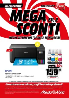 Anteprima del volantino Media World volantino valido a partire dal 03/08/2026 | Pagina: 26