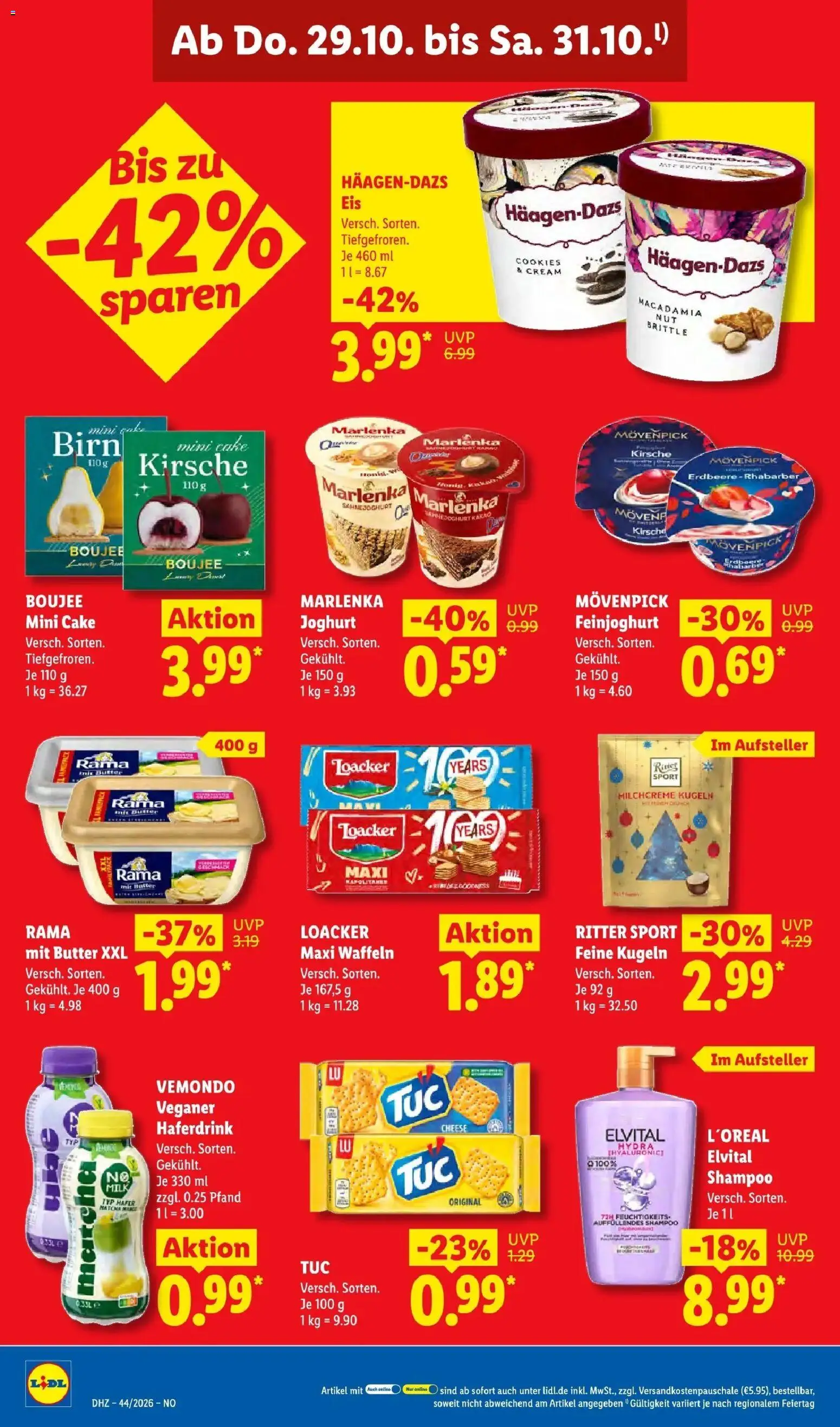 Lidl Prospekt Emlichheim (ab 26.10.2026) zum Blättern » Angebote | Seite: 66 | Produkte: Butter, Shampoo, Waffeln, Haferdrink