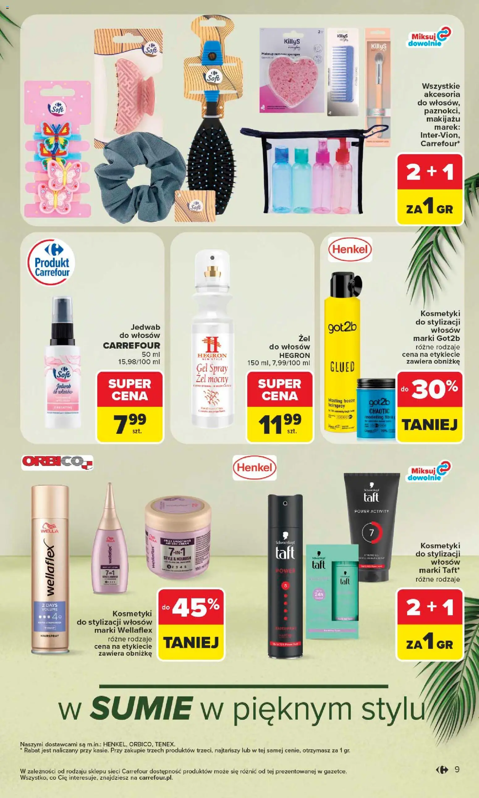 Carrefour gazetka - Latem jest pięknie od 06.07.2026 | Strona: 9 | Produkty: Kosmetyki