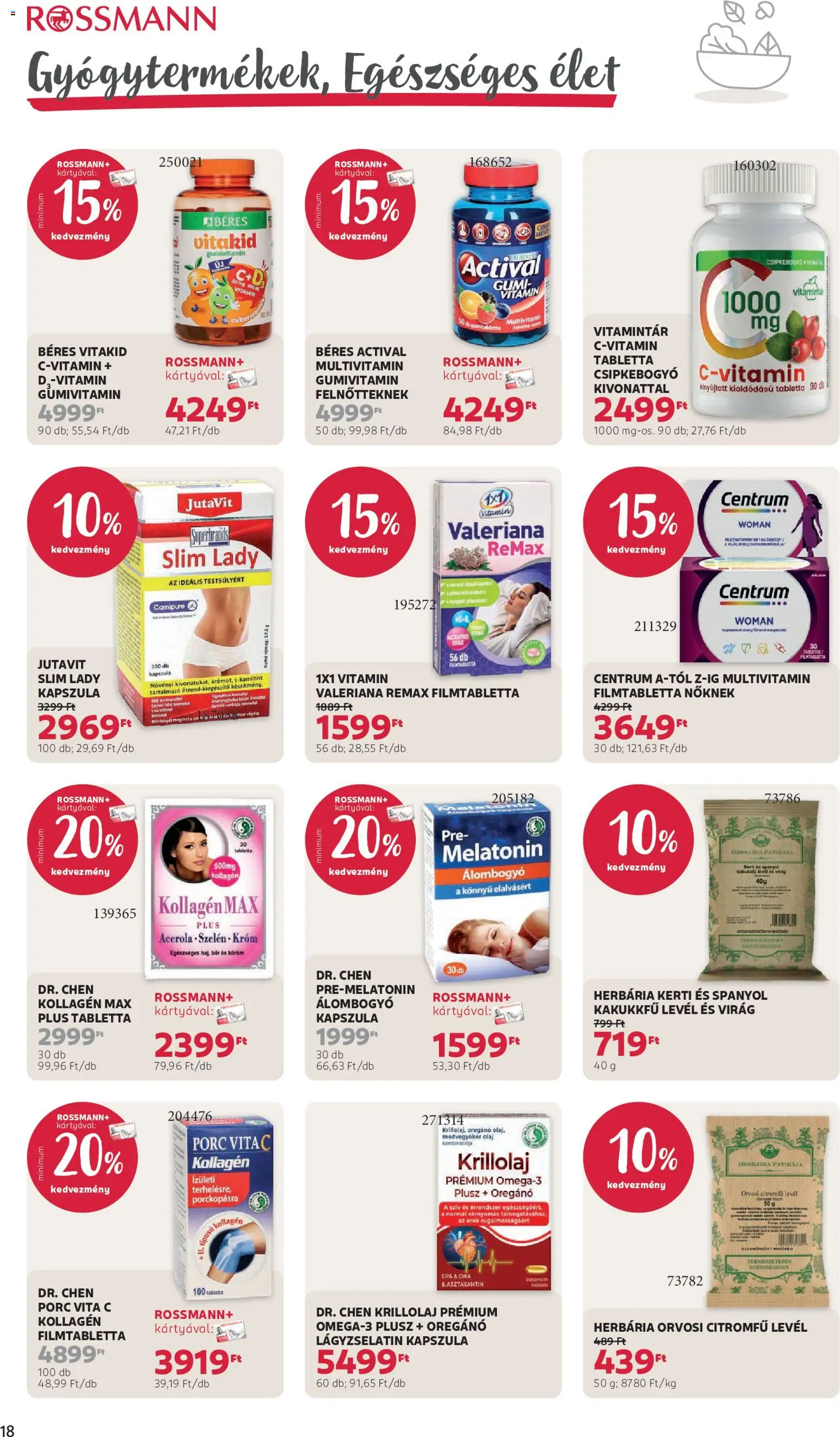Rossmann akciós ujság - amely érvényes a következő dátumtól: 18.05.2026 | Oldal: 22