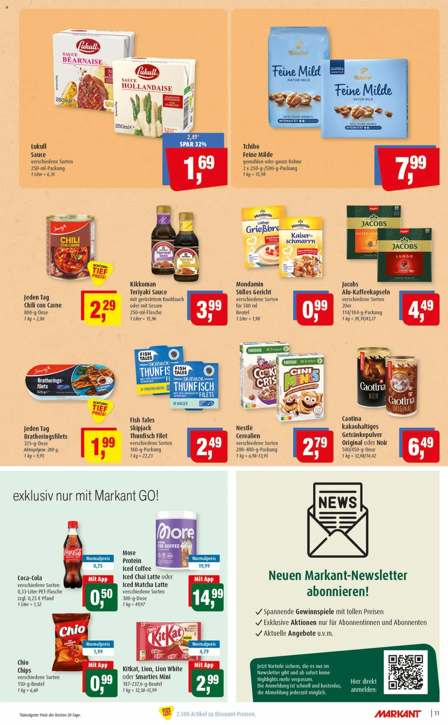 Markant Prospekt 	 – gültig ab 11.05.2026 | Seite: 11 | Produkte: Thunfisch, Paprika, Knoblauch, Chips
