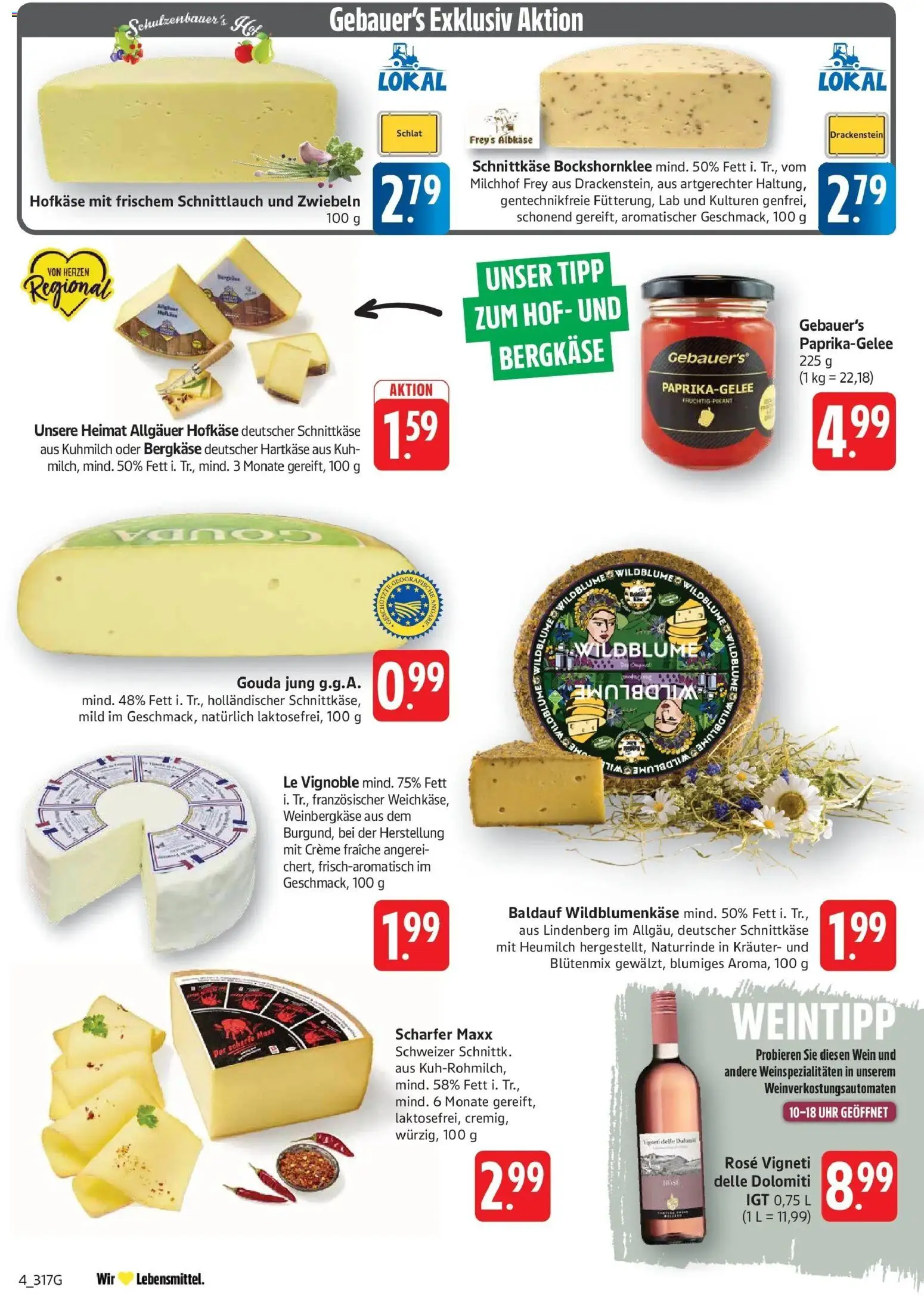 Edeka Prospekt Filderstadt-Bonlanden (ab 14.09.2026) » Angebote Online | Seite: 4 | Produkte: Creme, Zwiebeln, Wein, Uhr