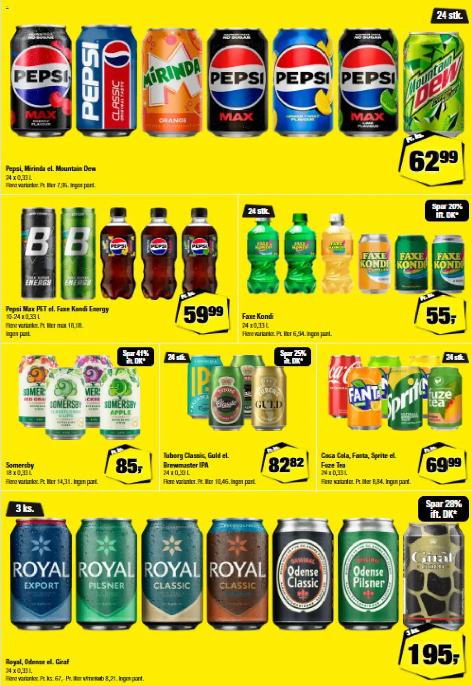 Calle tilbudsavis – gyldig fra 05/08/2026 | Side: 5 | Produkter: Fanta, Faxe Kondi, Pepsi, Pepsi Max