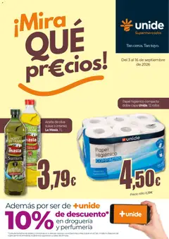 Vista previa Unide folleto válido desde el 03/09/2026