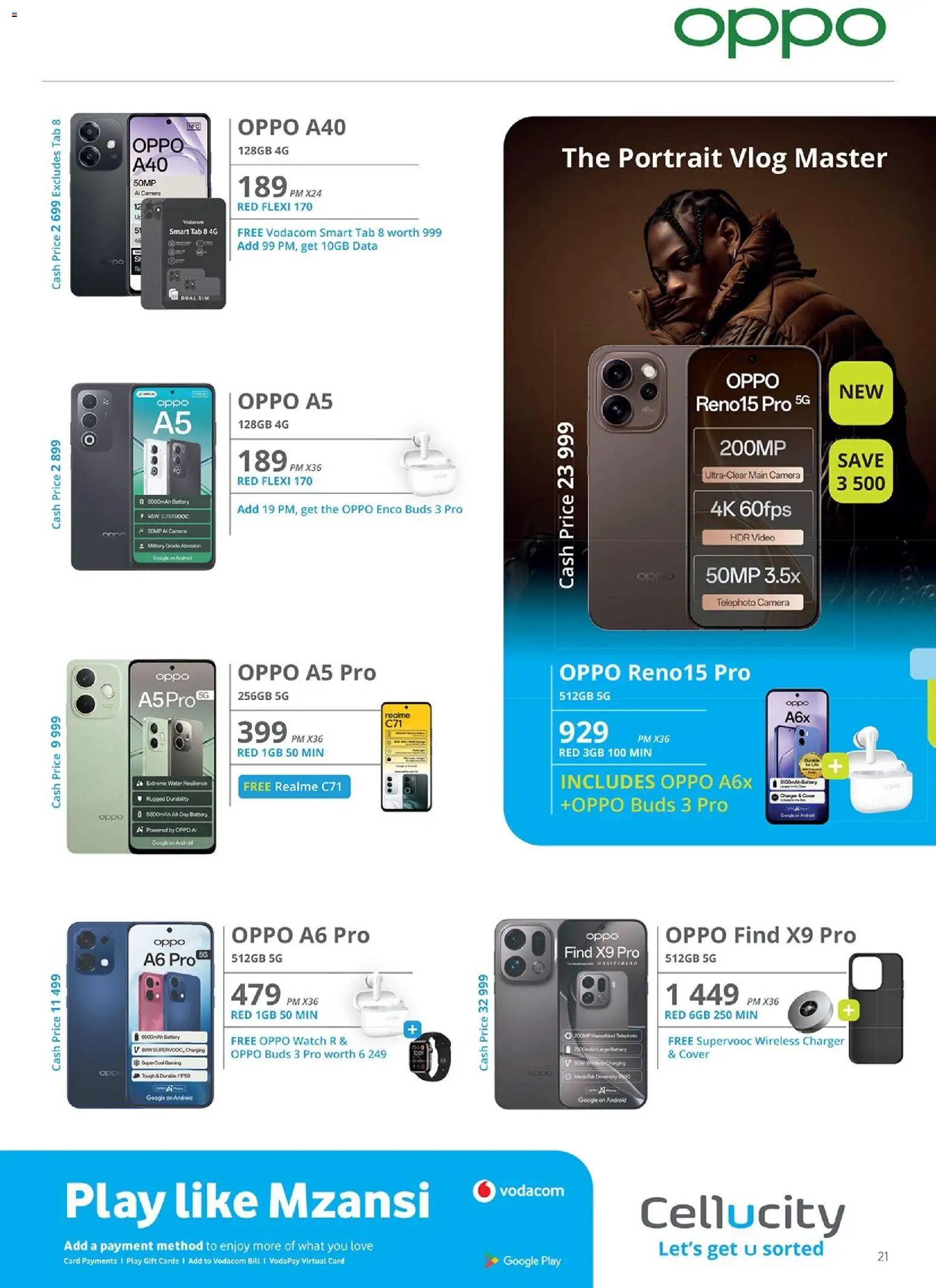 New Cellucity catalogue – valid from 06.03.2026 | Page: 21 | Products: Sim, Cover, Battery, Water