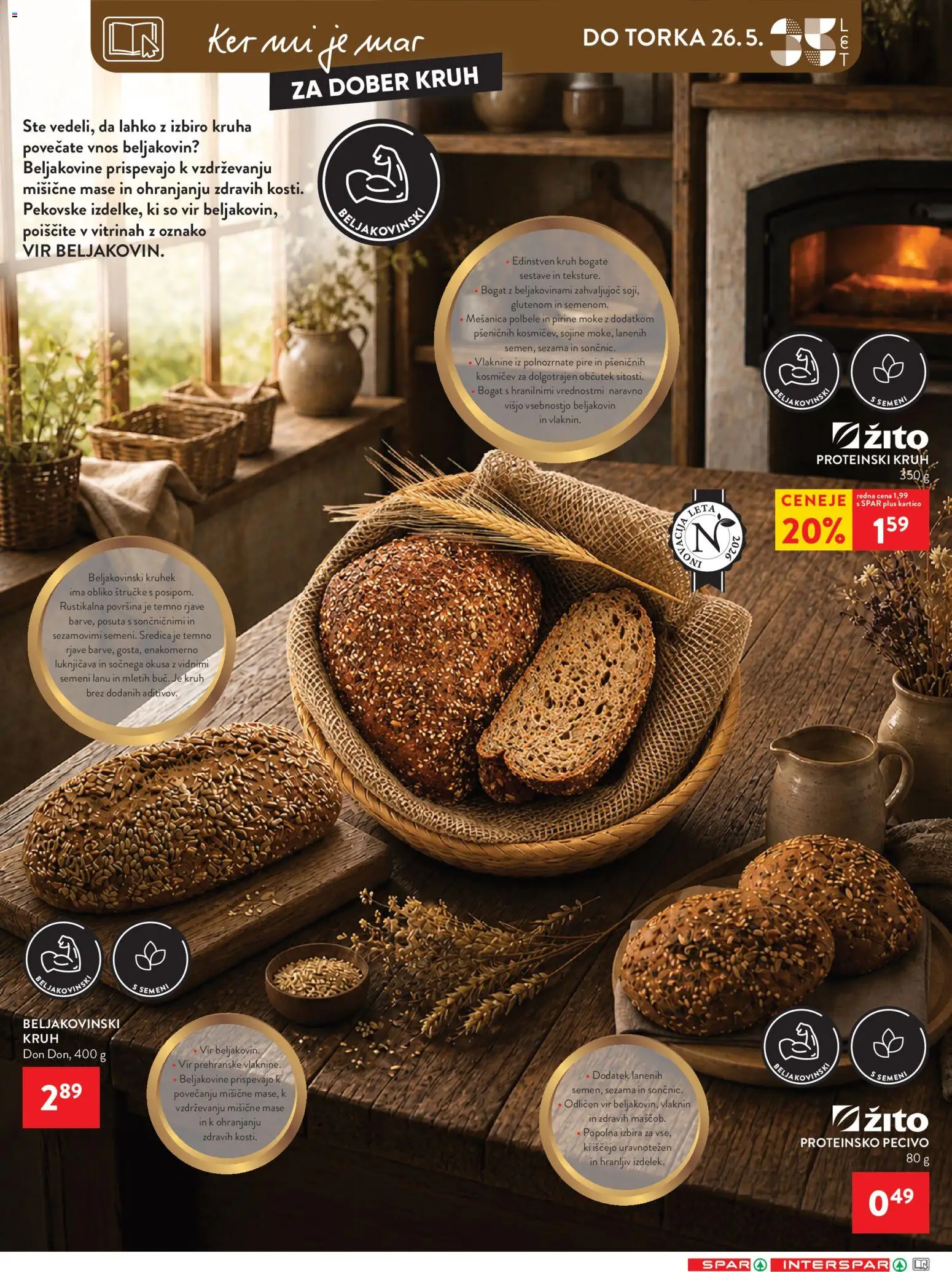 Novi Spar katalog ponudbe – veljaven od 20.05.2026 | Stran: 19 | Izdelki: Kruh