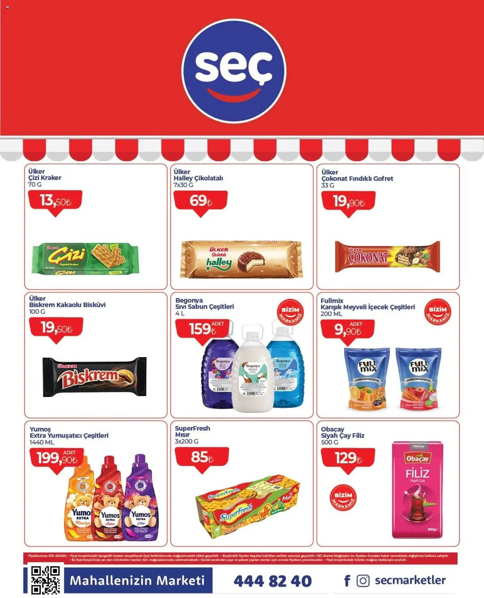Seç Market Katalog - 08 Ekim 2026 tarihinden itibaren geçerlidir | Sayfa: 2 | Ürünler: Gofret, Fındıklı gofret, Yumuşatıcı, Çay