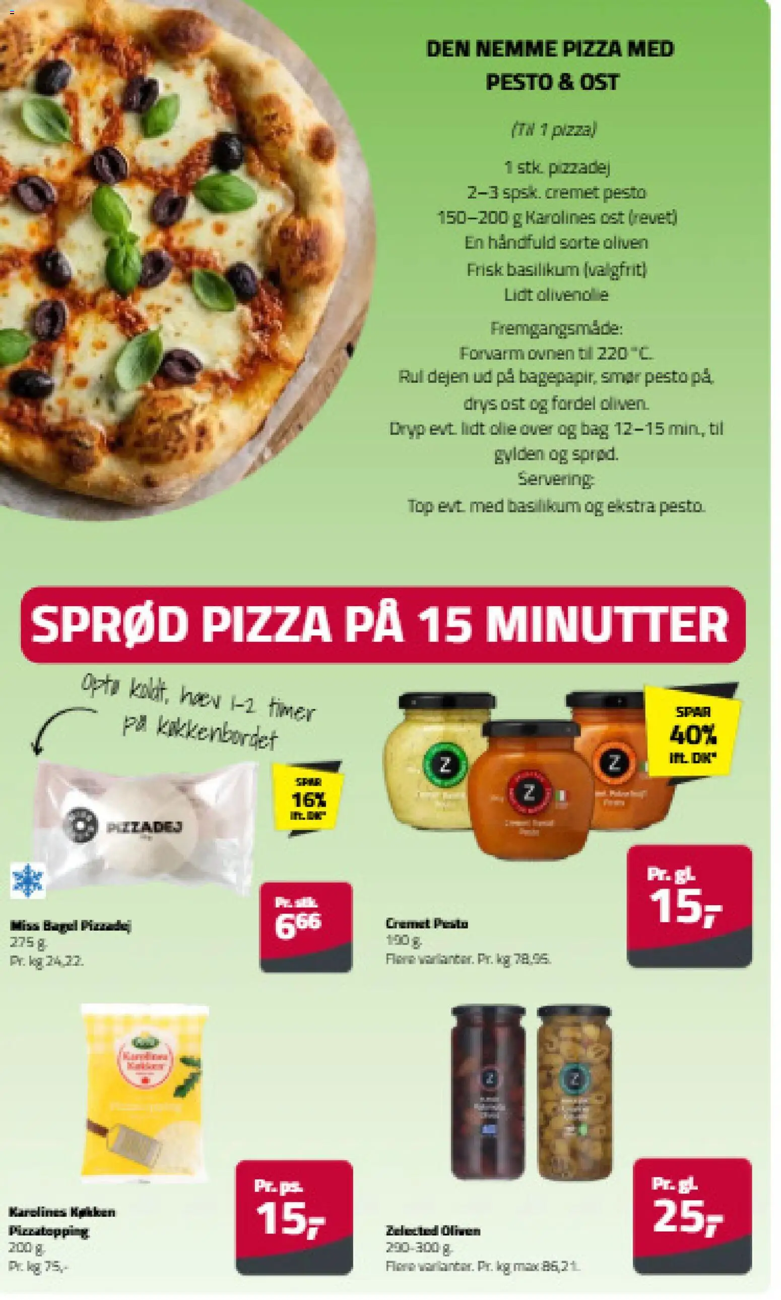 Fleggaard tilbudsavis – gyldig fra 08.06.2026 | Side: 12 | Produkter: Ost, Pizzadej, Oliven, Olivenolie