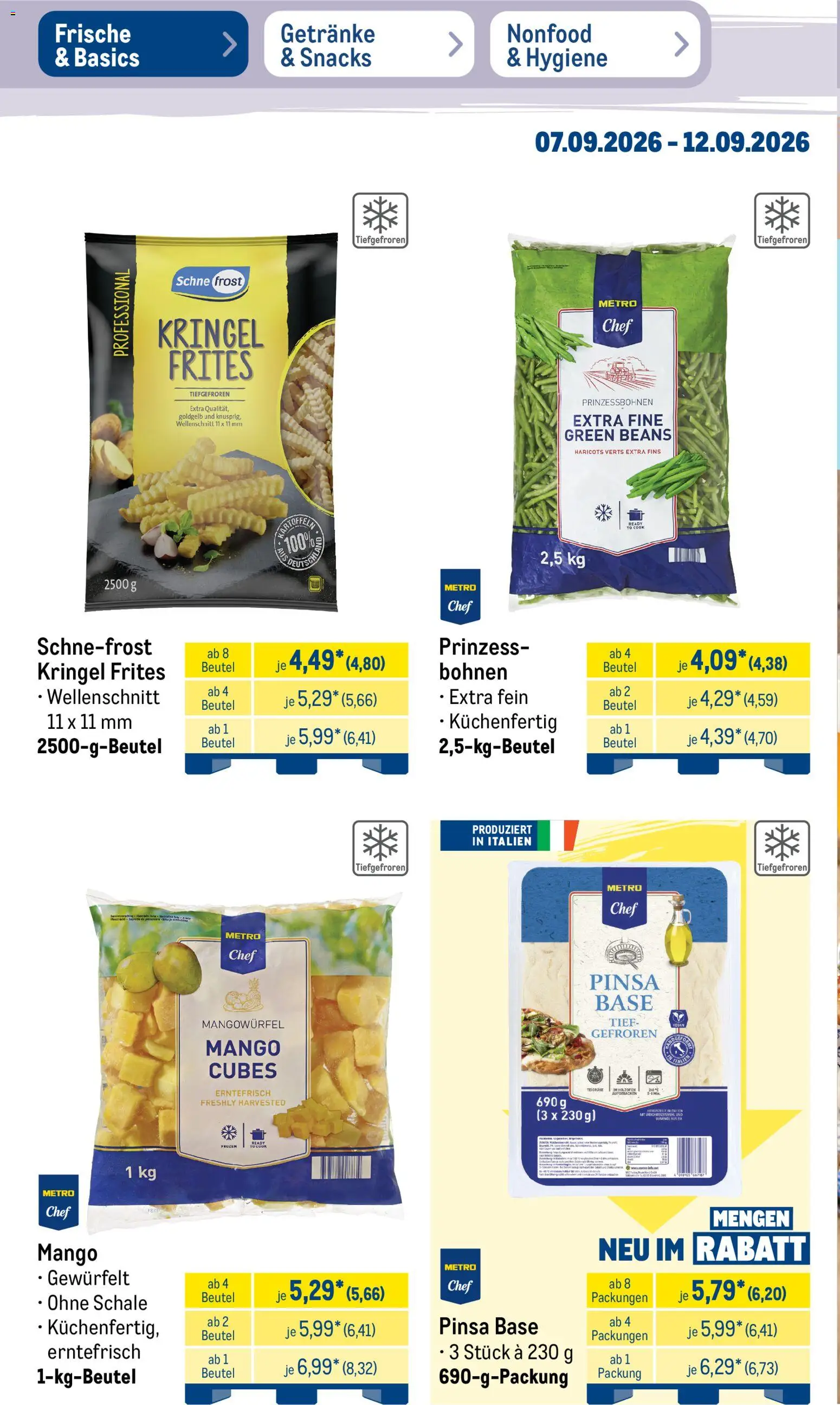 Metro NonFood-Angebote – gültig ab 07.09.2026 | Seite: 49 | Produkte: Kartoffeln, Mango