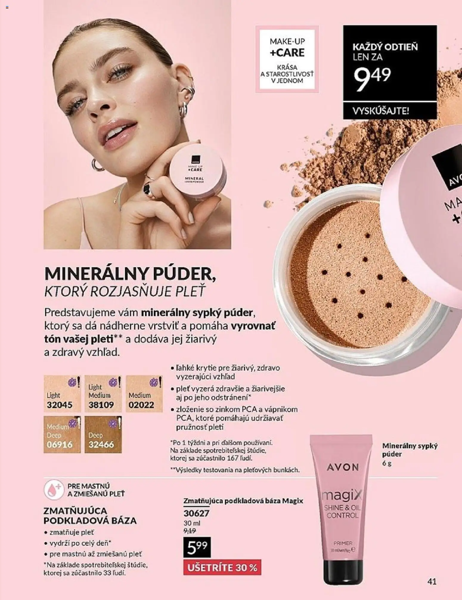 Nové Avon akcie – leták je platný od 01.06.2026 | Strana: 41 | Produkty: Púder
