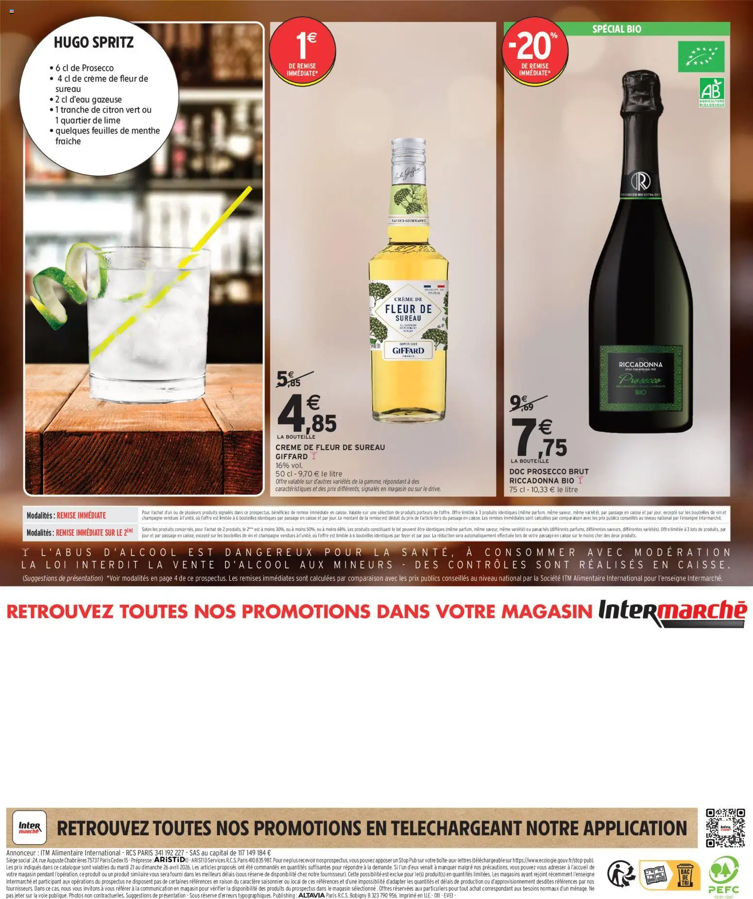 {H1} | Page: 4 | Produits: Citron vert, Menthe, Prosecco, Crème