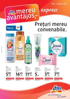 Ofertele DM drogeriemarkt valabile de la 09.07.2026