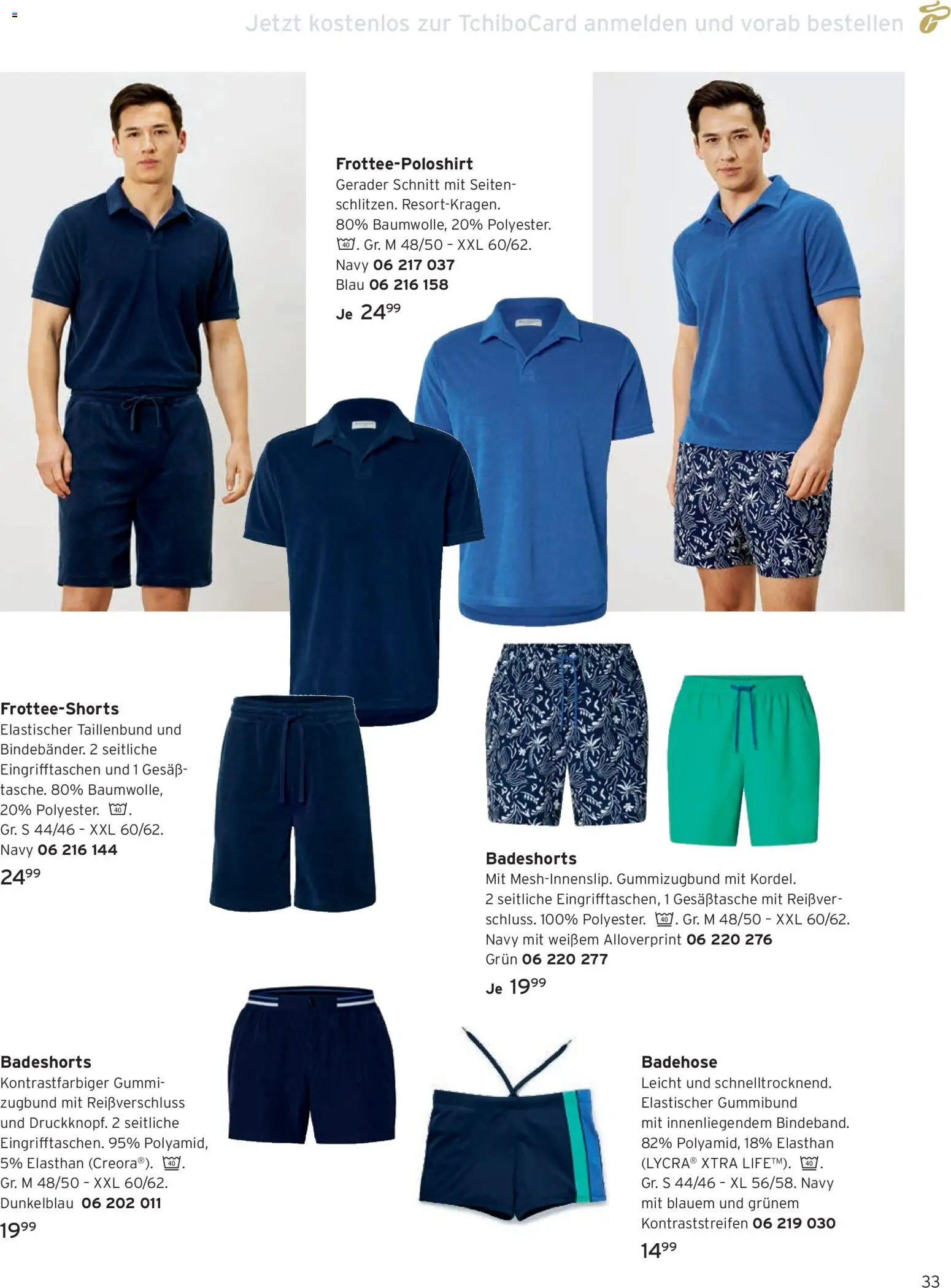 Angebote Tchibo – gültig ab 01.06.2026 | Seite: 33 | Produkte: Badeshorts