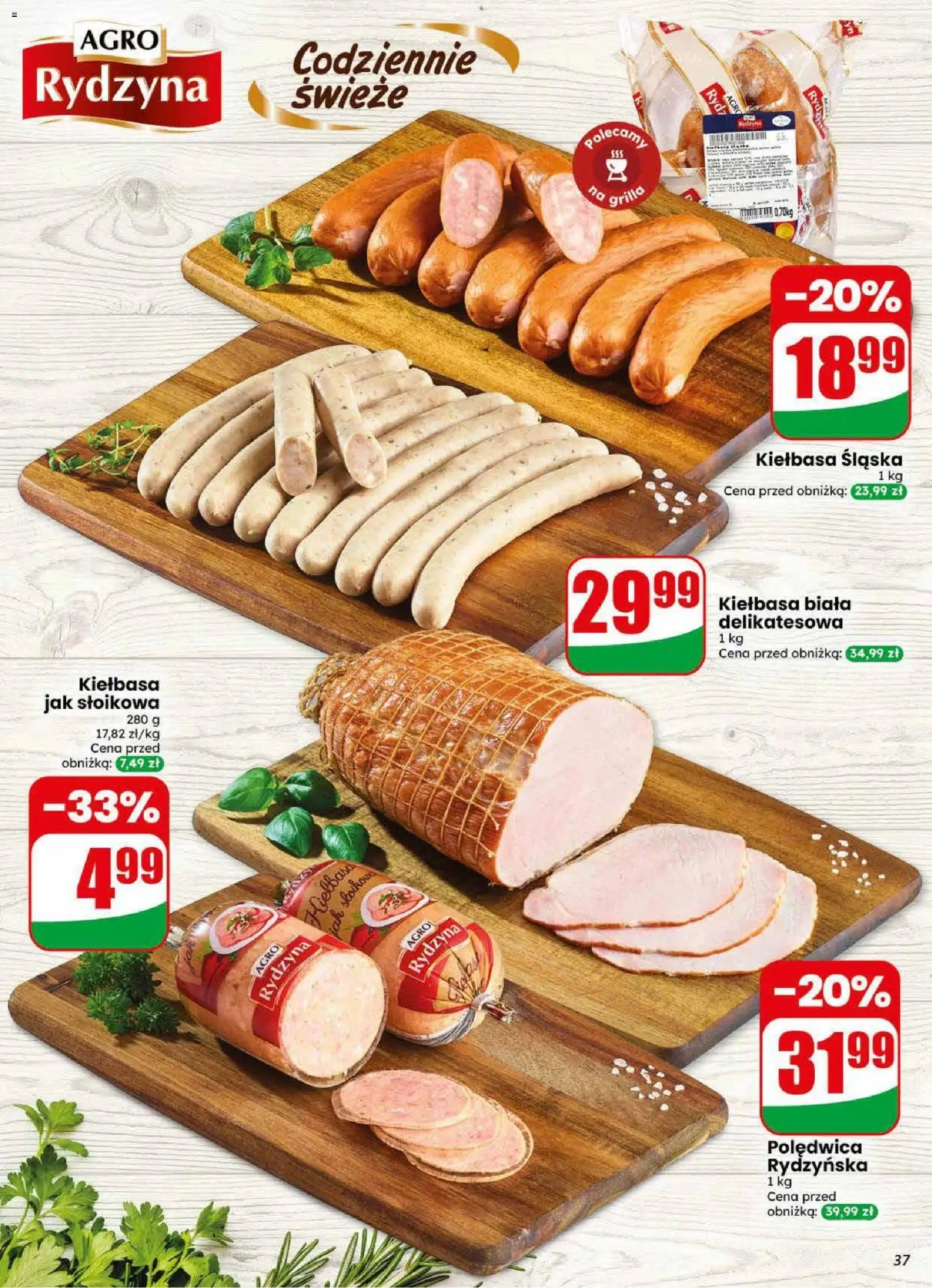 Dino gazetka od 22.07.2026 | Strona: 37 | Produkty: Kiełbasa, Kiełbasa śląska