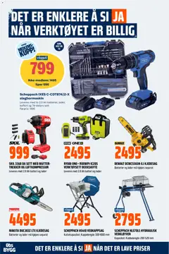 Forhåndsvisning av Obs Bygg kundeavis gyldig fra 11/10/2026 | Side: 15 | Produkter: Koffert, Batterier, Slagbormaskin, Luftkompressor