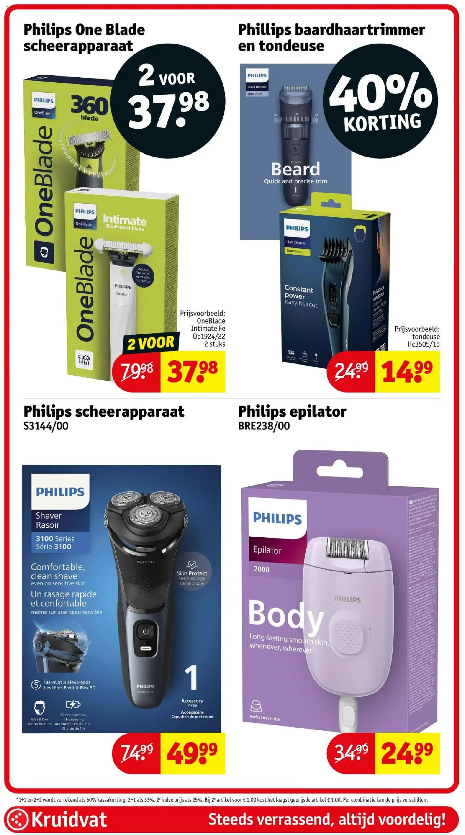 {H1} | Pagina: 42 | Producten: Trimmer, Tondeuse, Kan, Epilator