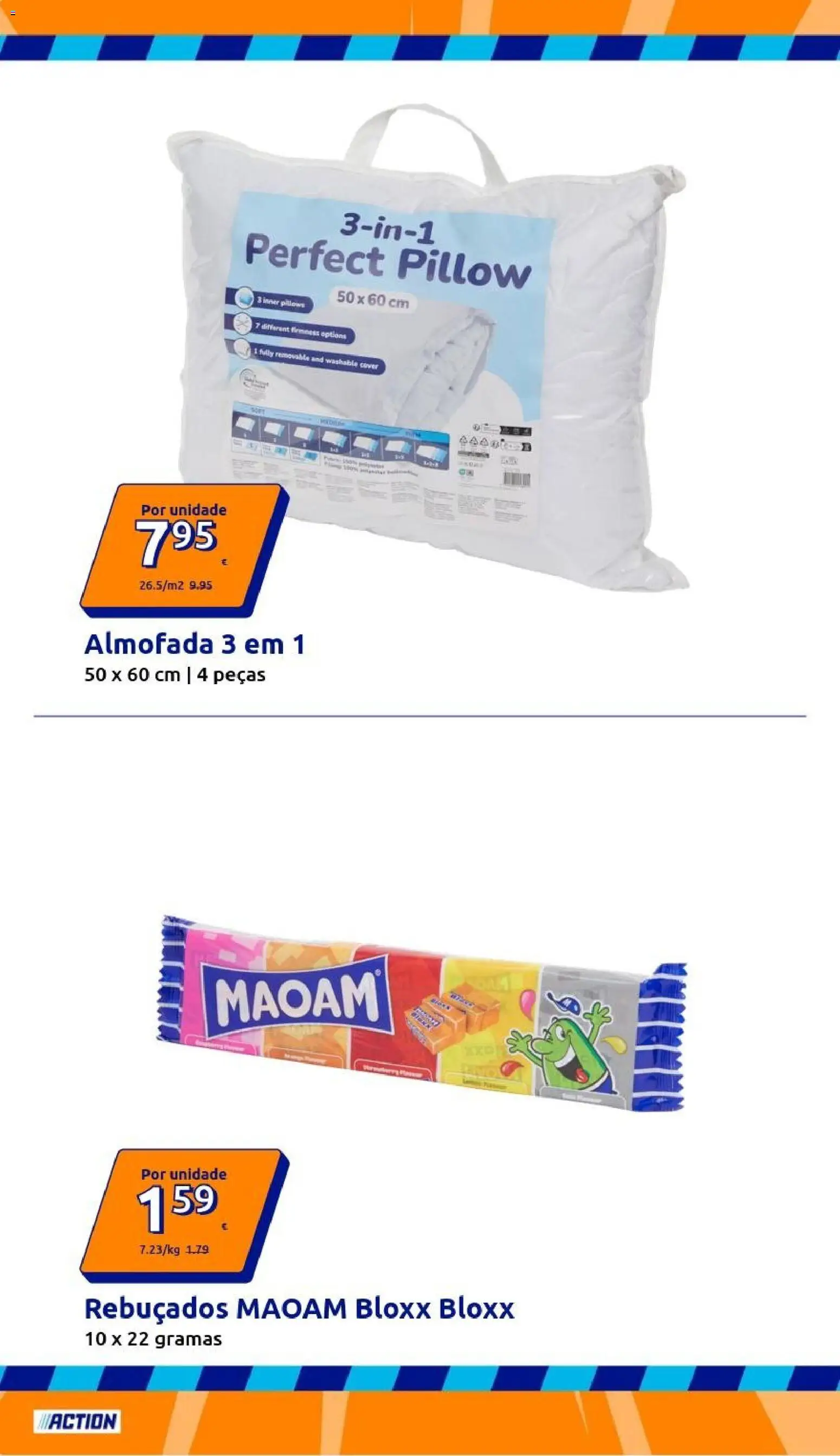 Action folheto │ válido de 23/09/2026 | Página: 10 | Produtos: Rebuçados, Almofada