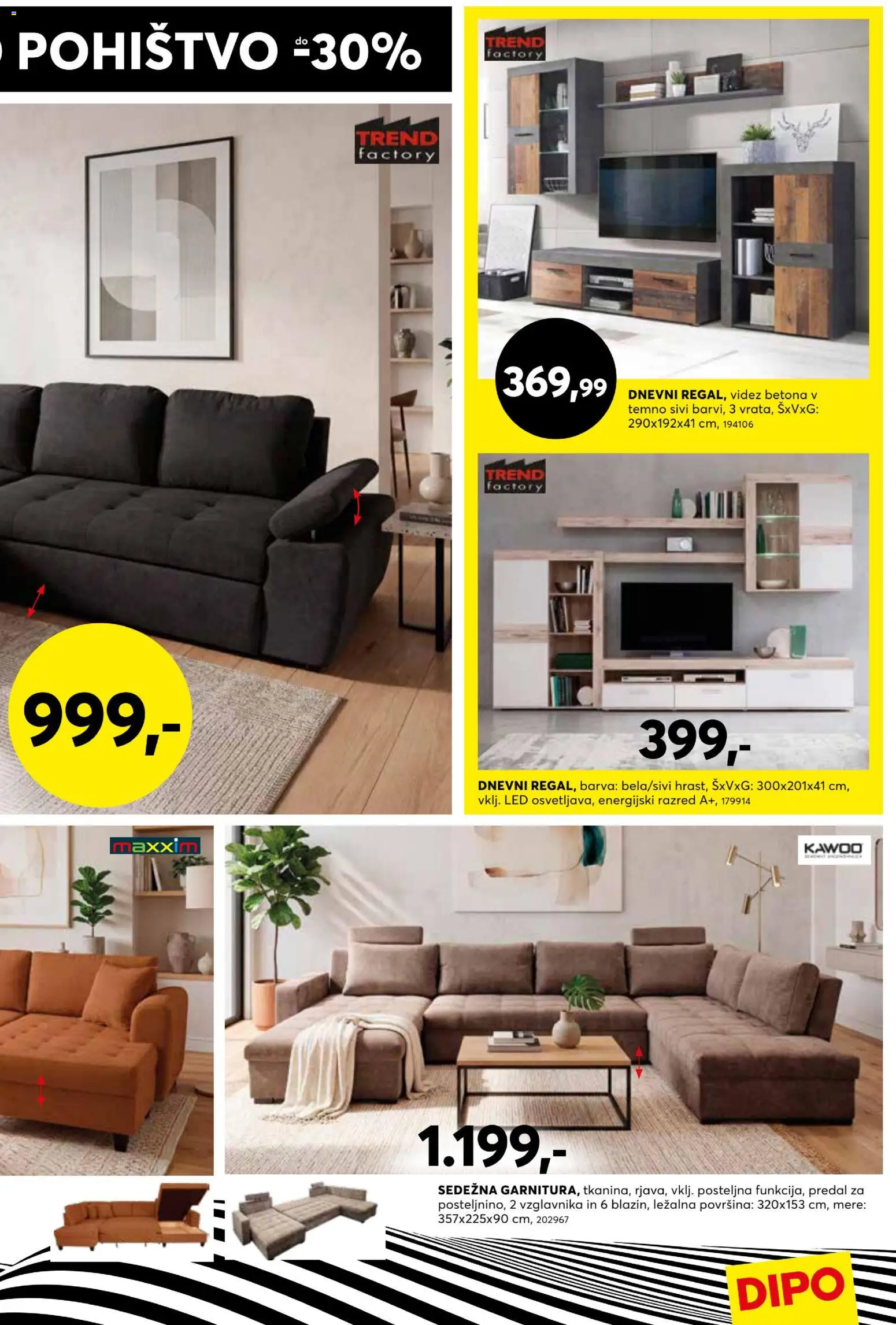 Novi Dipo katalog ponudbe – veljaven od 22.07.2026 | Stran: 5 | Izdelki: Pohištvo, Barva