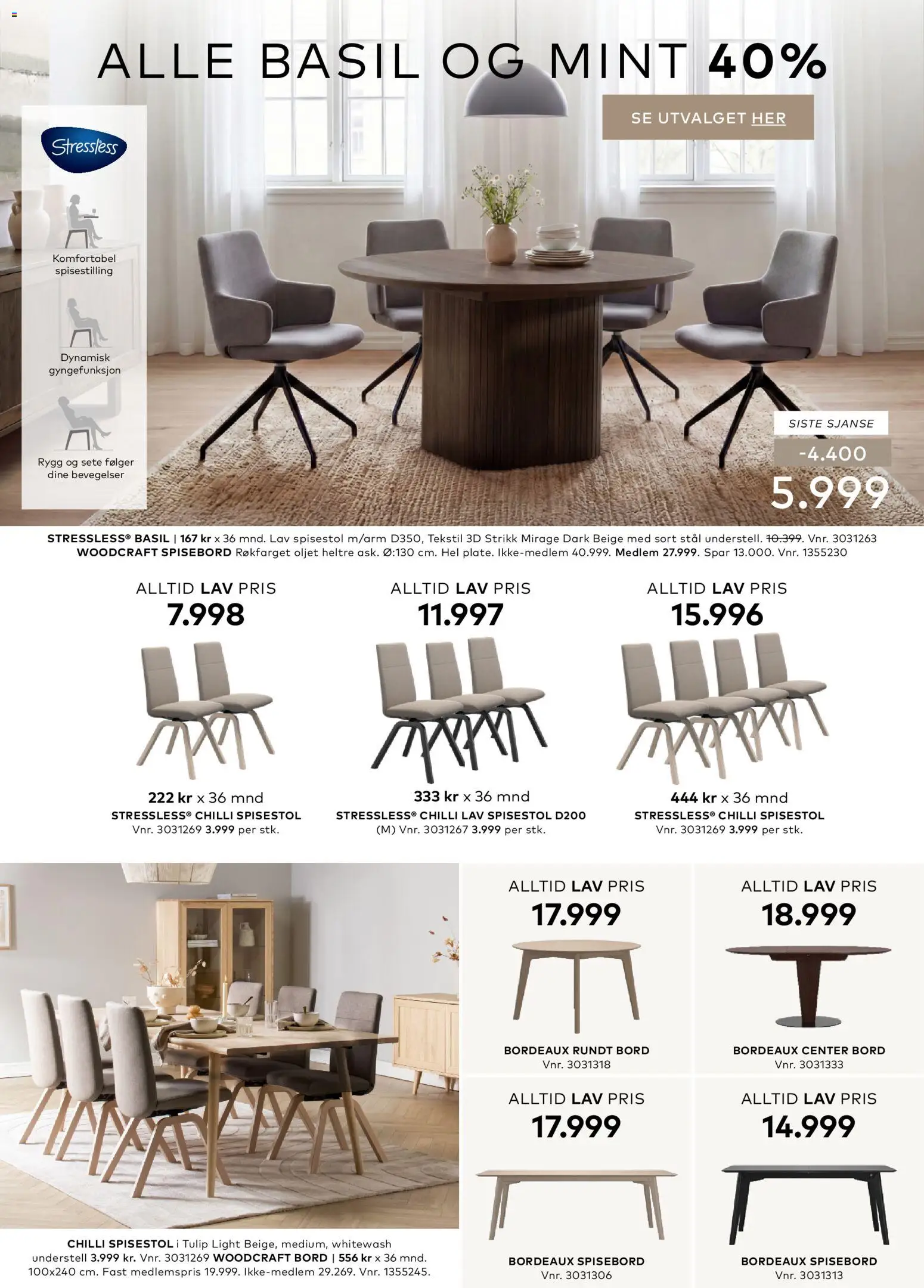 {H1} | Side: 24 | Produkter: Spisebord, Spisestol, Chilli, Bord