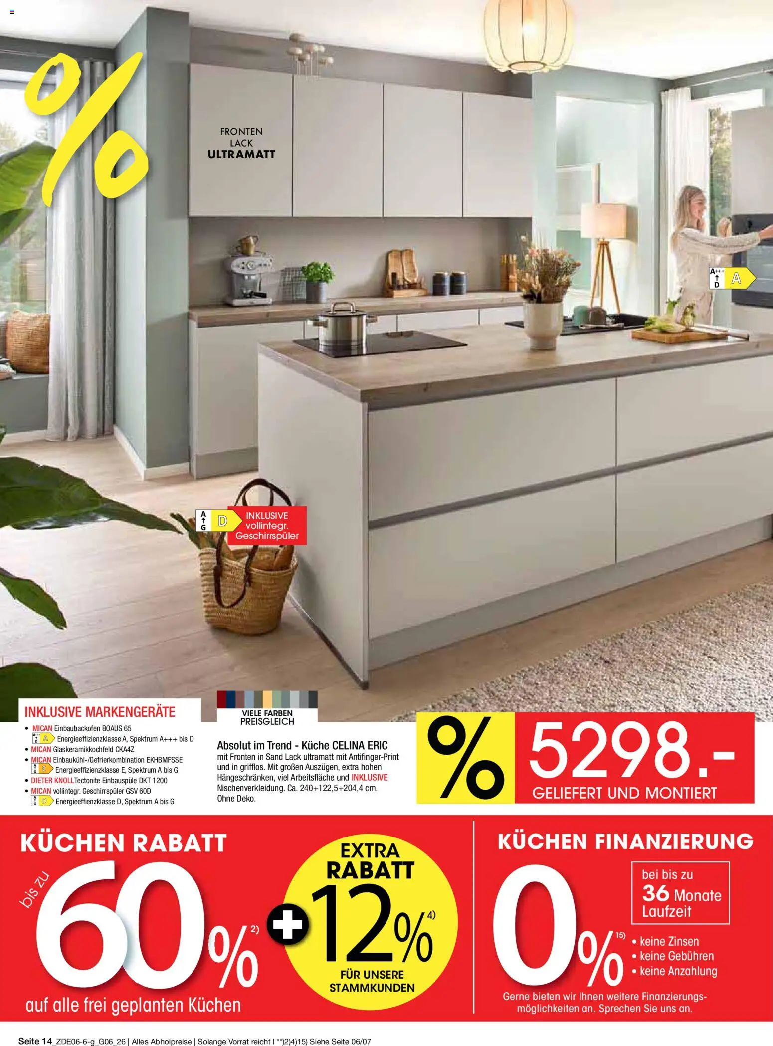 Zurbrüggen Mega Sparpreise – gültig ab 08.06.2026 | Seite: 38 | Produkte: Geschirrspüler, Küche, Kuchen