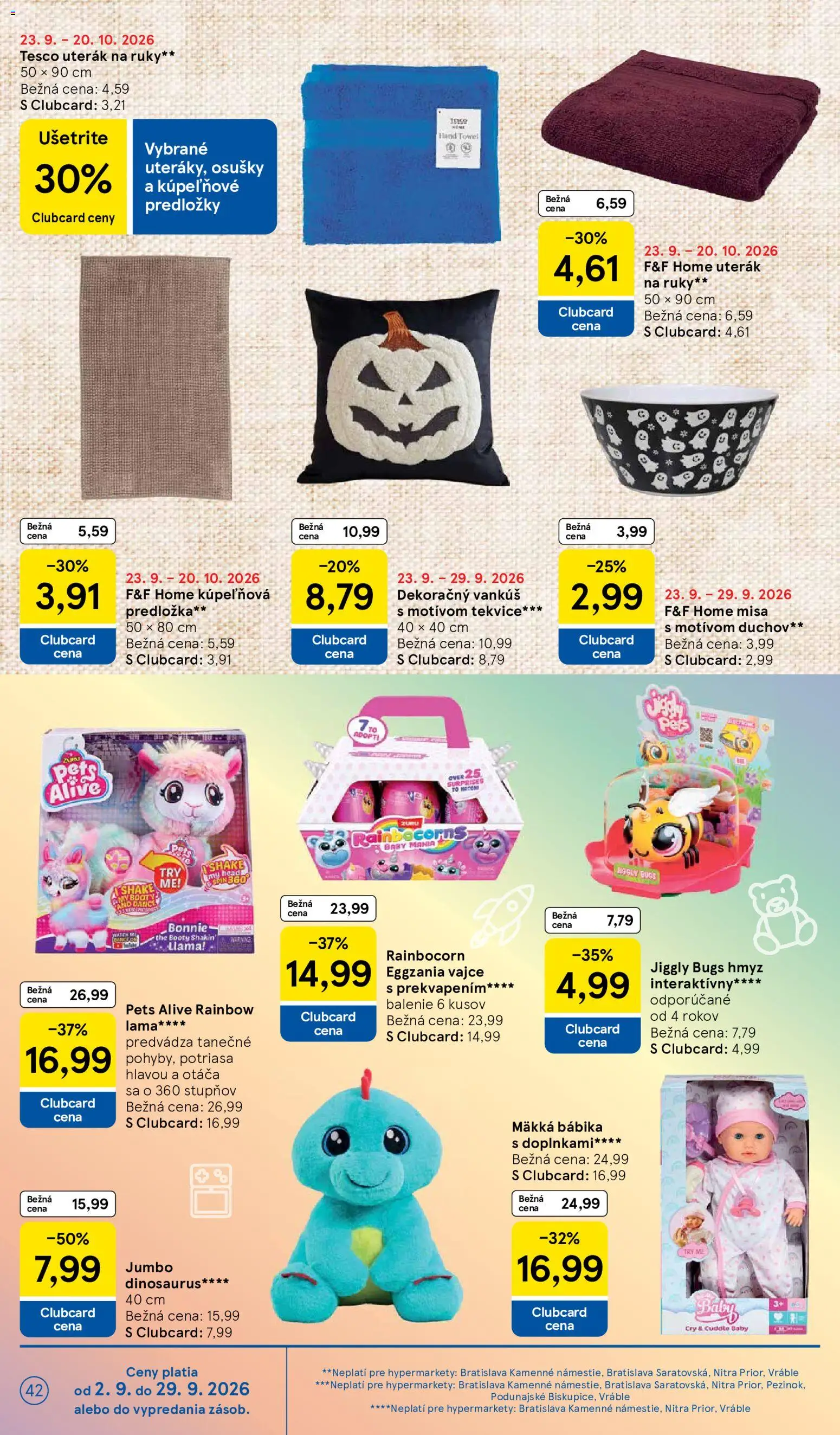 Nové Tesco akcie – leták je platný od 23.09.2026 | Strana: 42