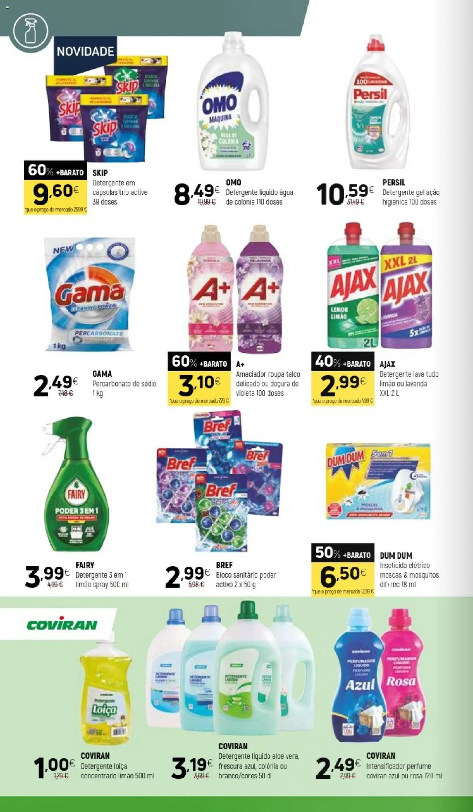 Coviran folheto │ válido de 14/07/2026 | Página: 18 | Produtos: Agua, Inseticida, Detergente, Persil
