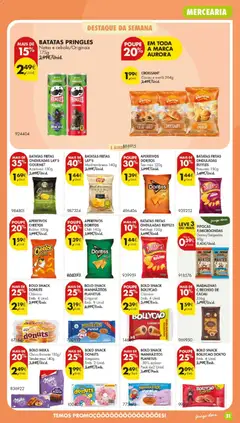 Pré-visualização BOLO SNACK DONUTS, Clássico Emb. 4 Unid. válido de 12.05.2026 | Página: 33 | Produtos: Pipocas, Açúcar, Batatas fritas, Natas