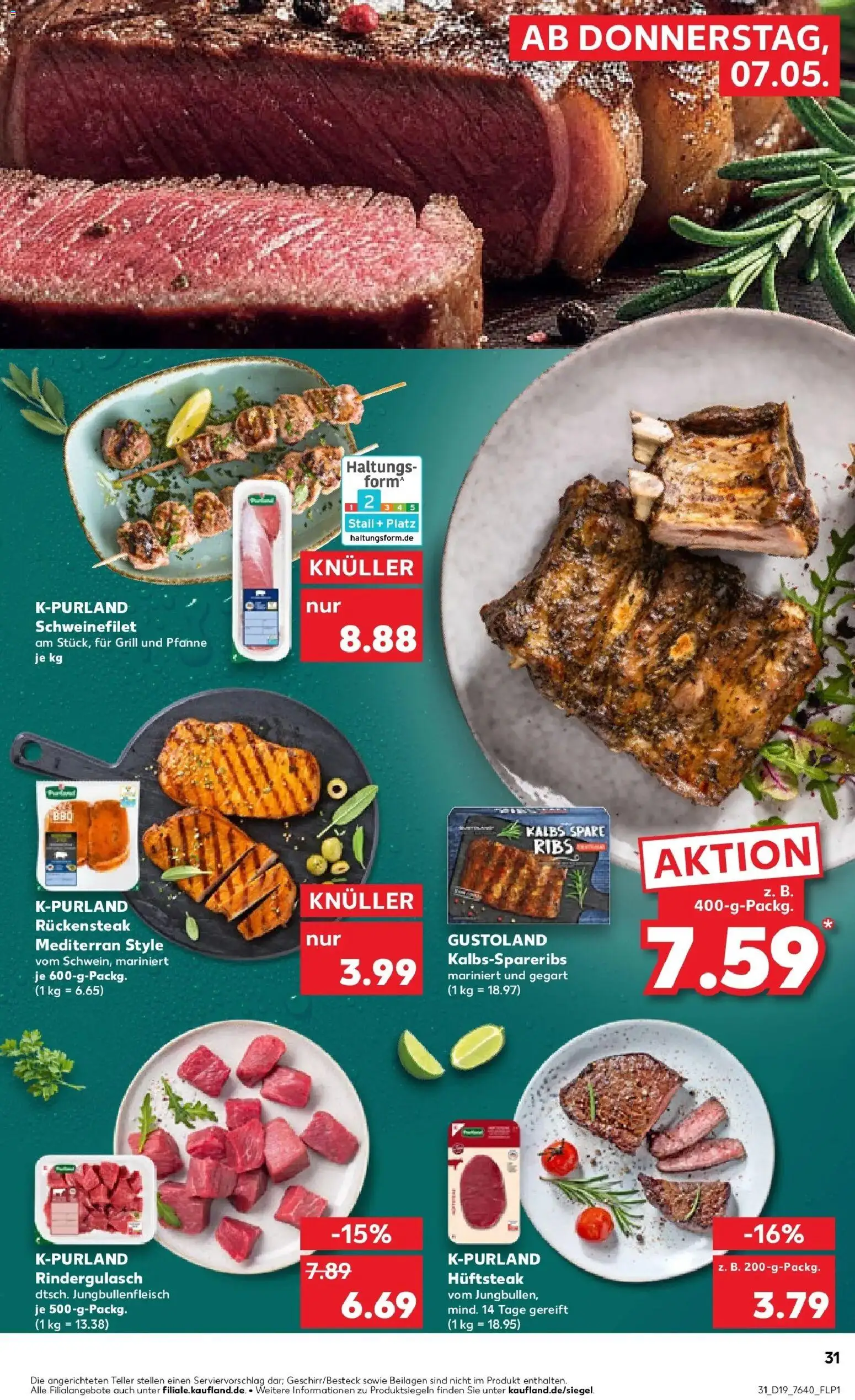 Prospekt Kaufland ab 04.05.2026 » Angebote Online zum Blättern | Seite: 36 | Produkte: Grill, Spare ribs, Schweinefilet, Steak