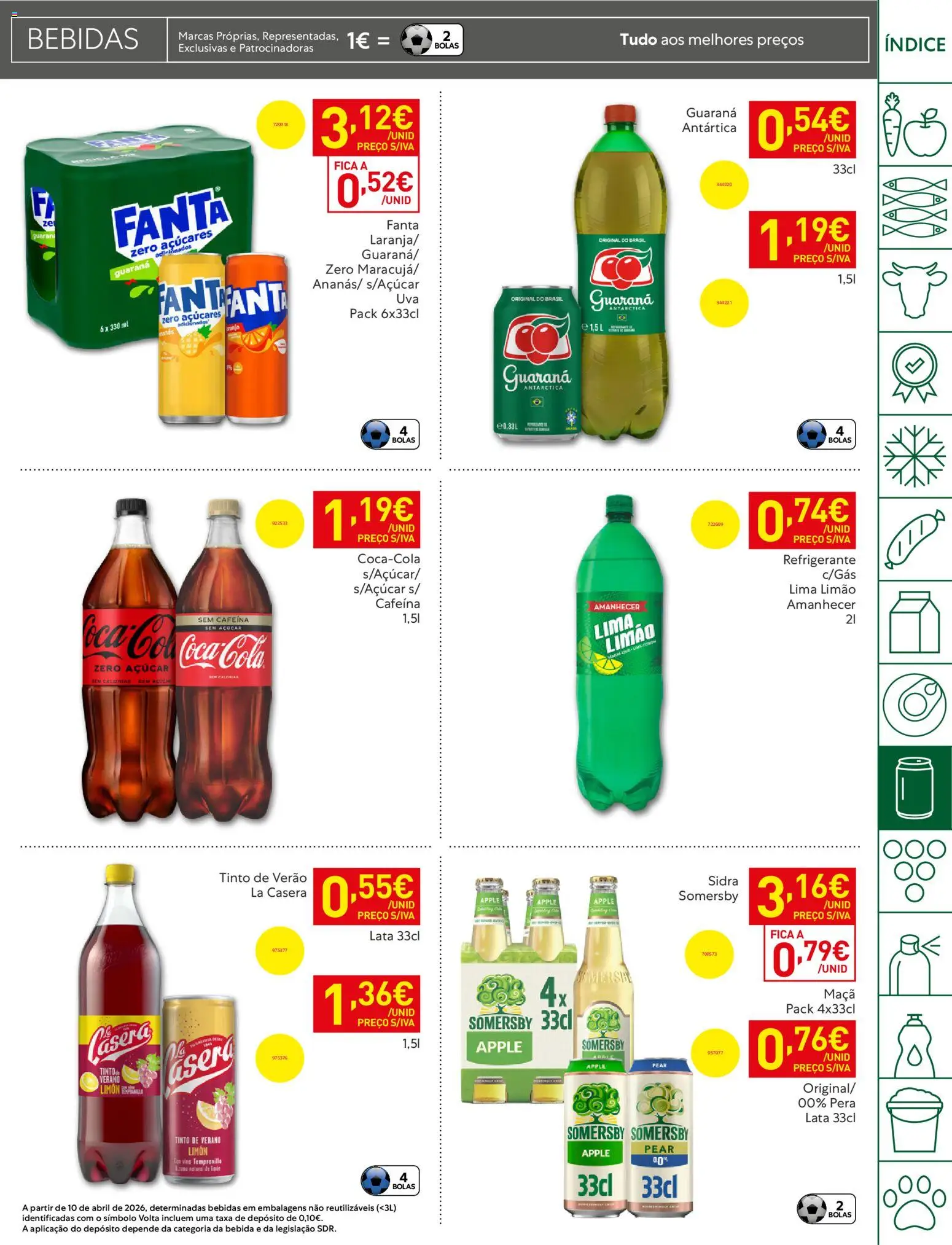 Recheio folheto │ válido de 05.05.2026 | Página: 33 | Produtos: Refrigerante, Maça, Açúcar, Bebida