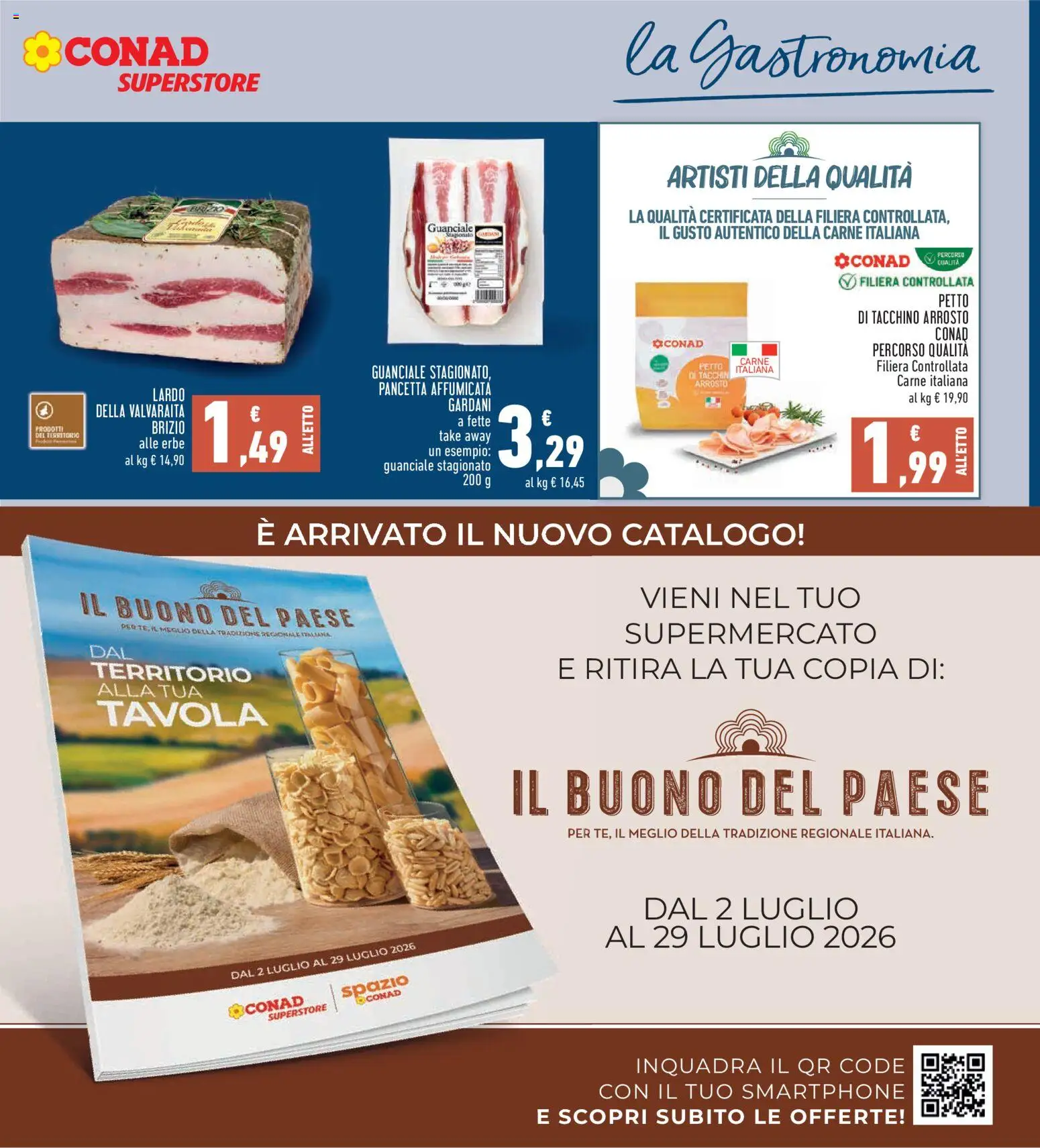 Volantino Conad del 02/07/2026 | Pagina: 9 | Prodotti: Arrosto, Pancetta, Tacchino, Guanciale
