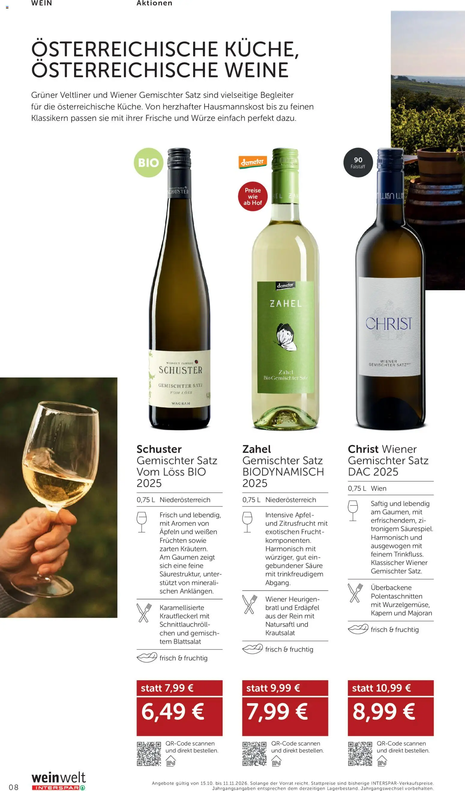 Interspar BEST -  SELLER gültig ab 15.10.2026 | Seite: 8 | Produkte: Wein, Äpfel
