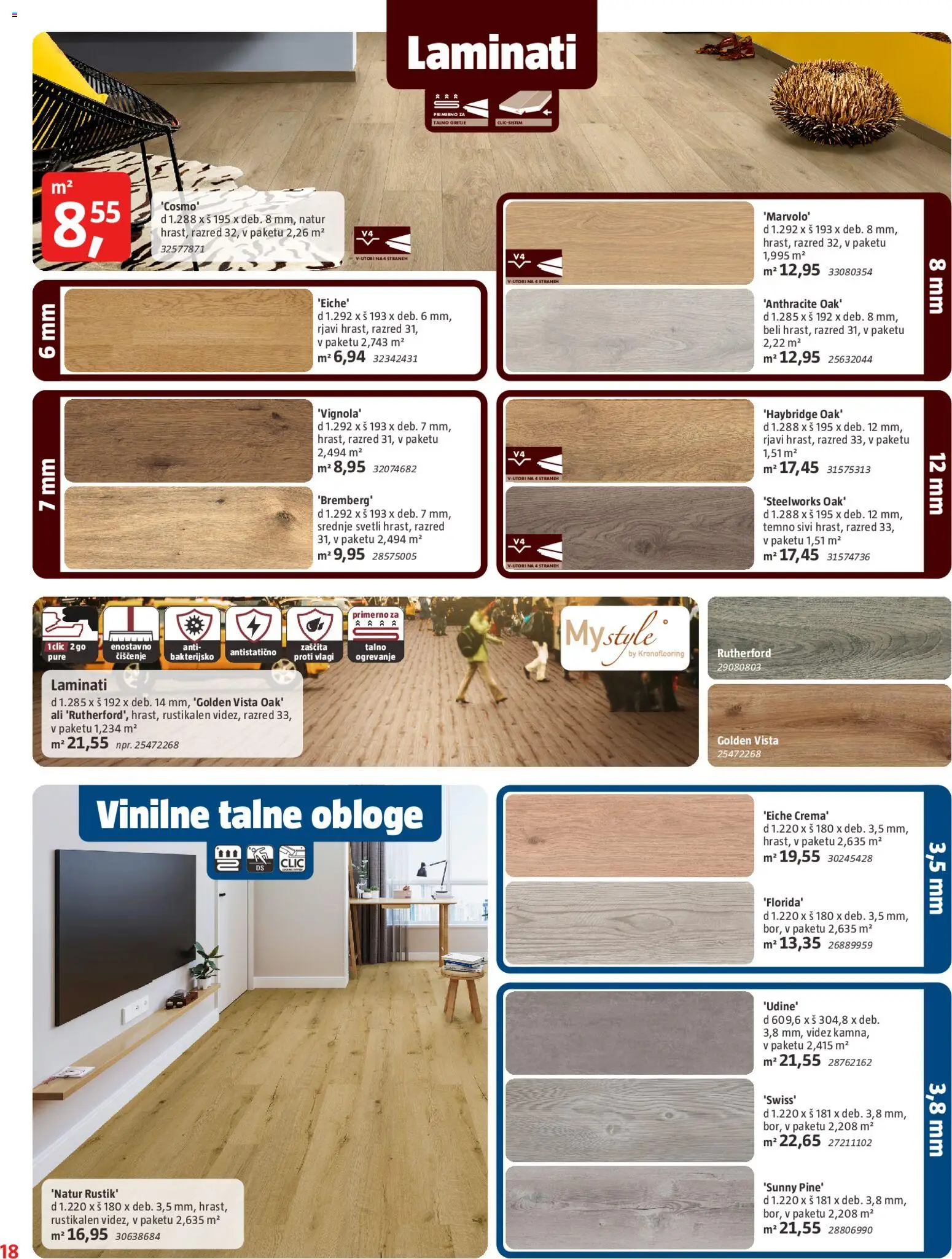 Novi Bauhaus katalog ponudbe – veljaven od 29.04.2026 | Stran: 18 | Izdelki: Laminati
