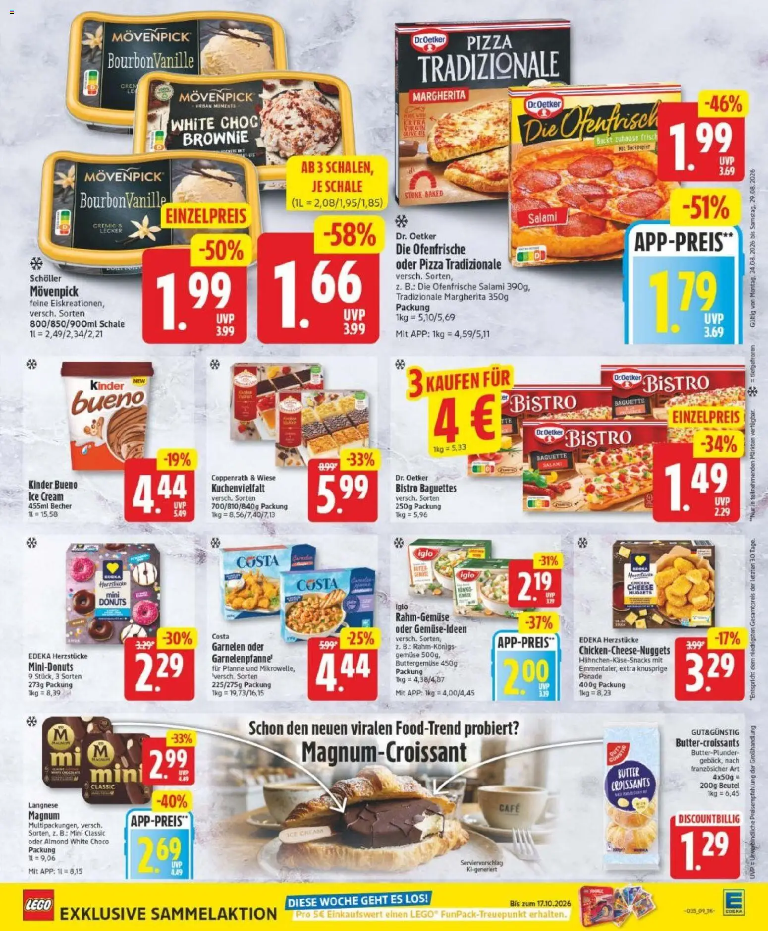 Edeka Prospekt Bremen – gültig ab 23.08.2026 | Seite: 11 | Produkte: Kinder bueno, Gemüse, Salami, Pizza