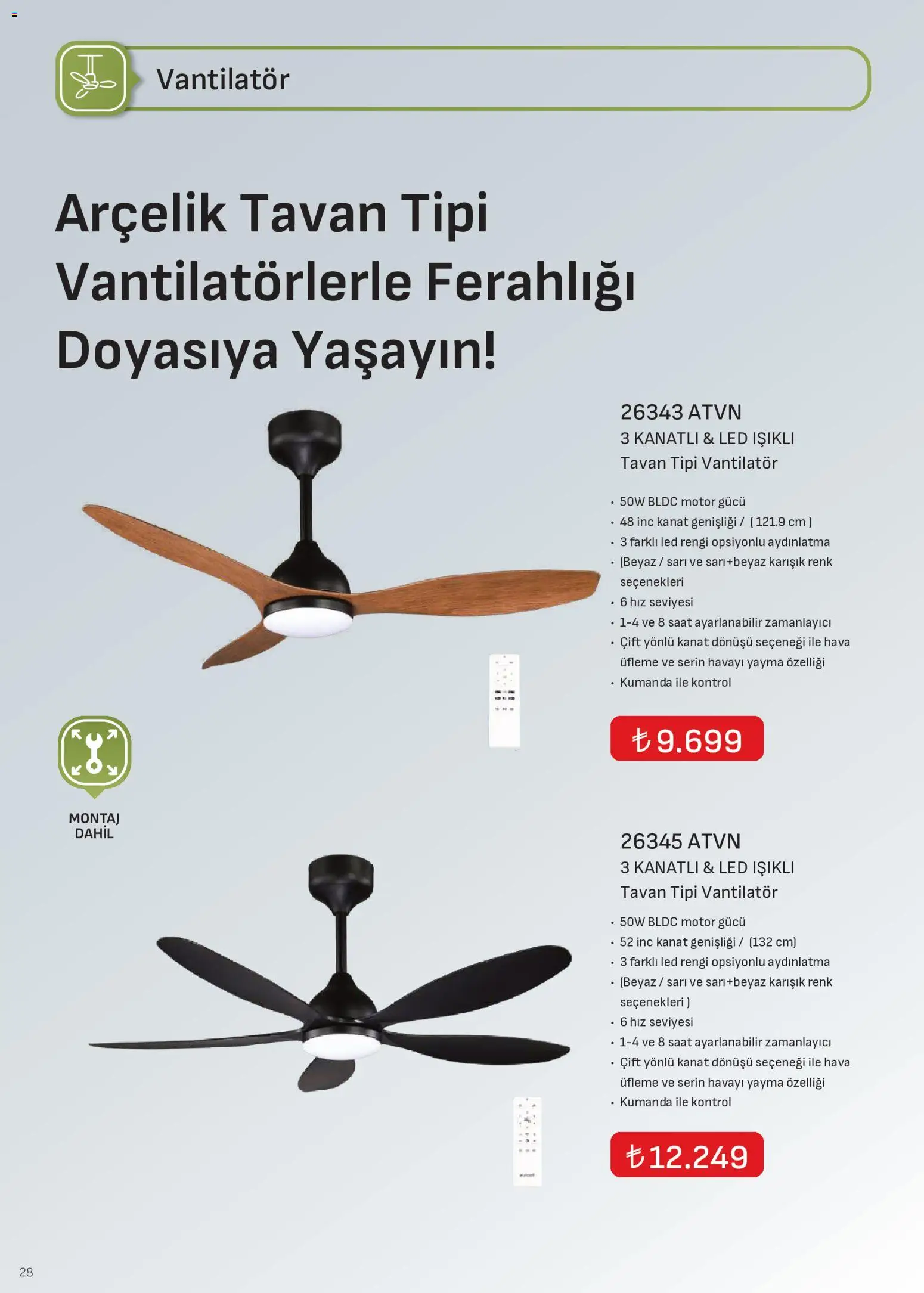 Arçelik - İklimlendirme Kataloğu - 01 Ekim 2026 tarihinden itibaren geçerlidir | Sayfa: 27