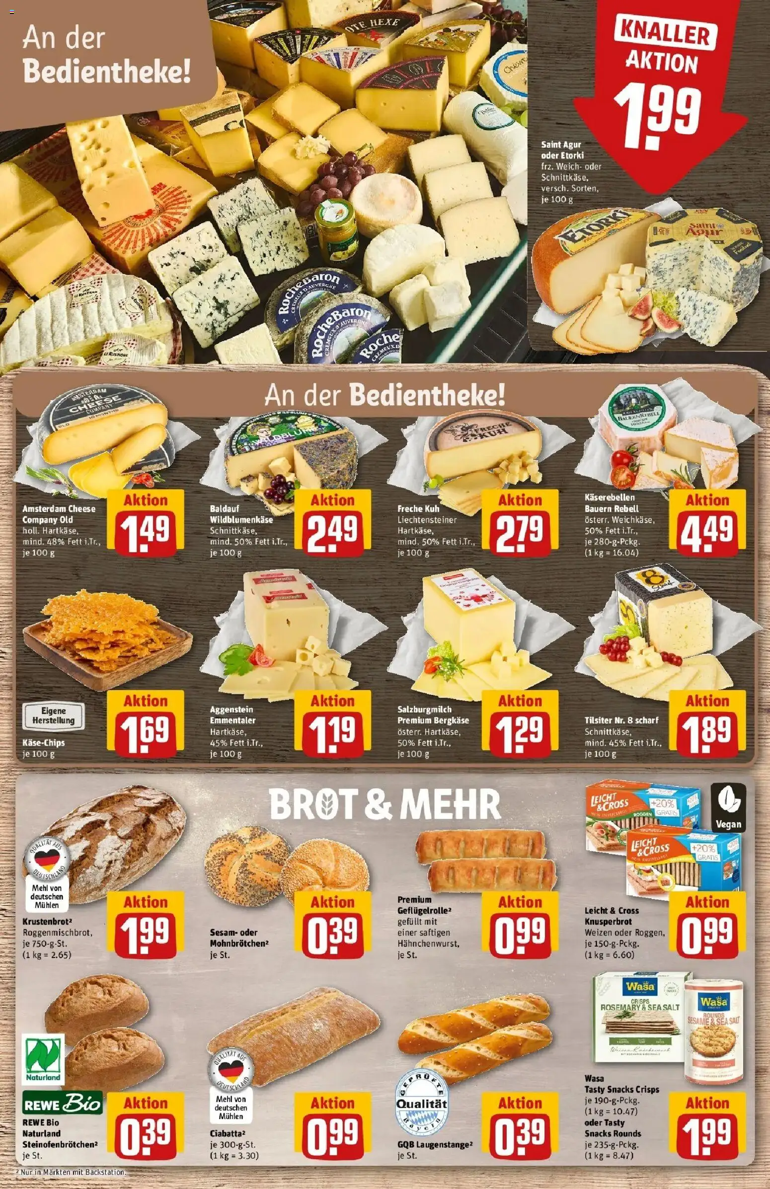 REWE Prospekt ab 14.09.2026 zum Blättern » Angebote | Seite: 9 | Produkte: Mehl, Brot