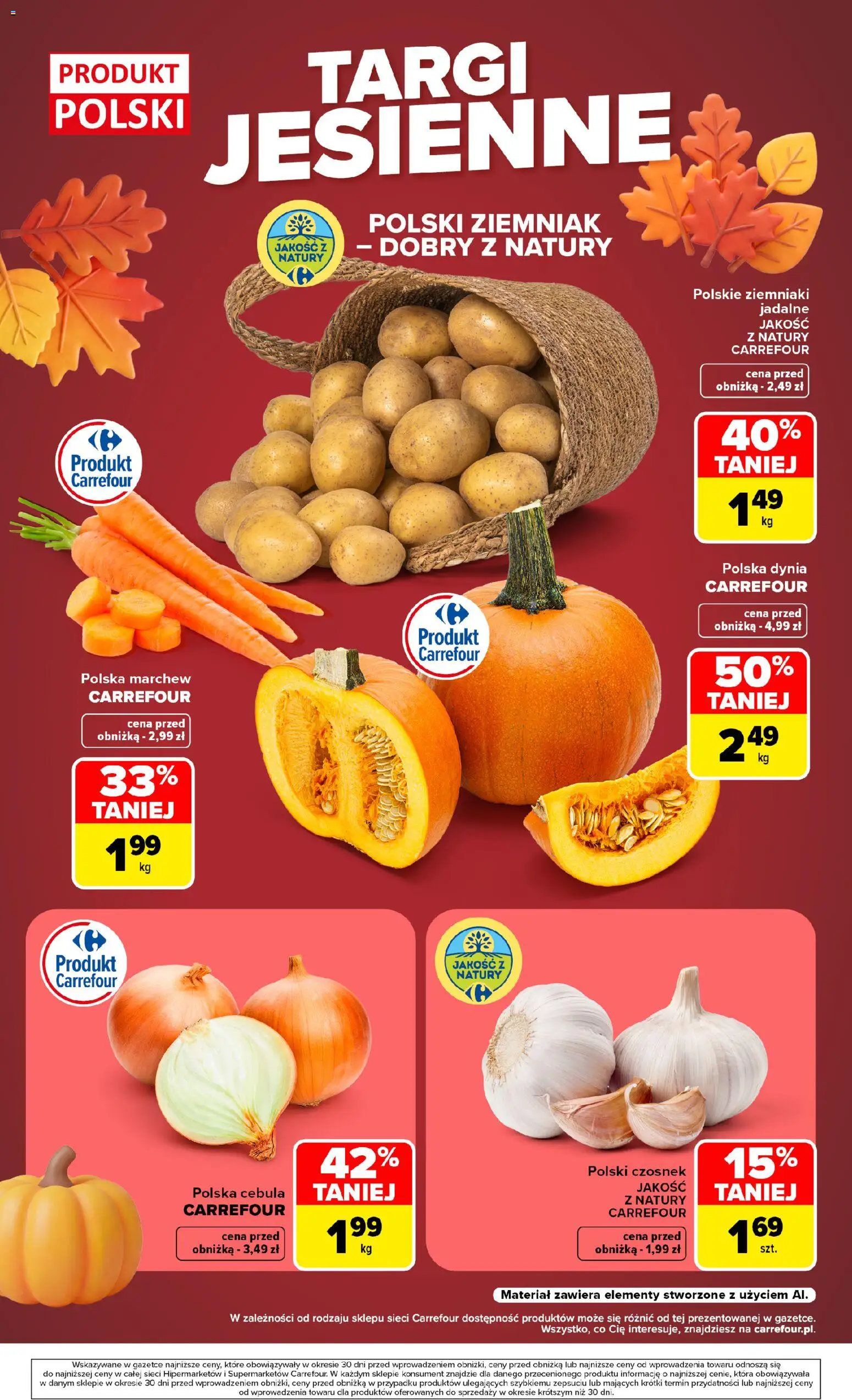 Carrefour gazetka - Weź to na świeżo od 14.09.2026 | Strona: 8 | Produkty: Czosnek, Cebula, Marchew, Ziemniaki