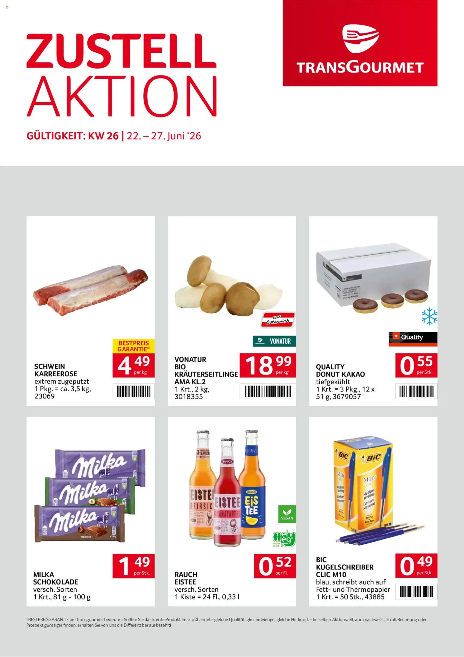 Transgourmet - Broschüre gültig ab 22.06.2026 | Seite: 1 | Produkte: Zitrone, Schokolade