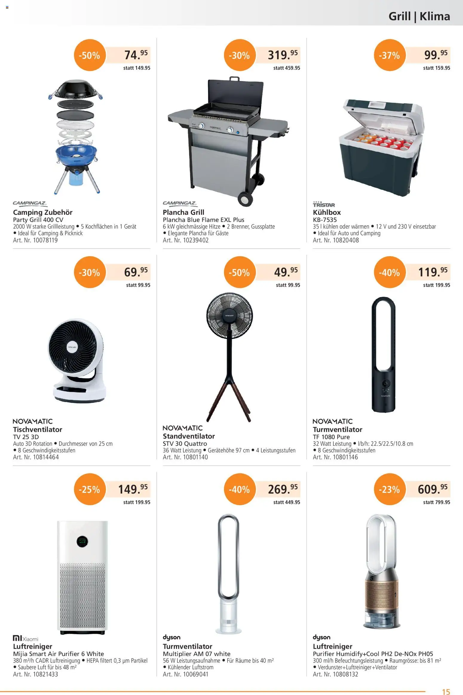 Fust aktionen – gültig ab 01.05.2026 | Seite: 15 | Produkte: TV, Grill, Luftreiniger, Dyson