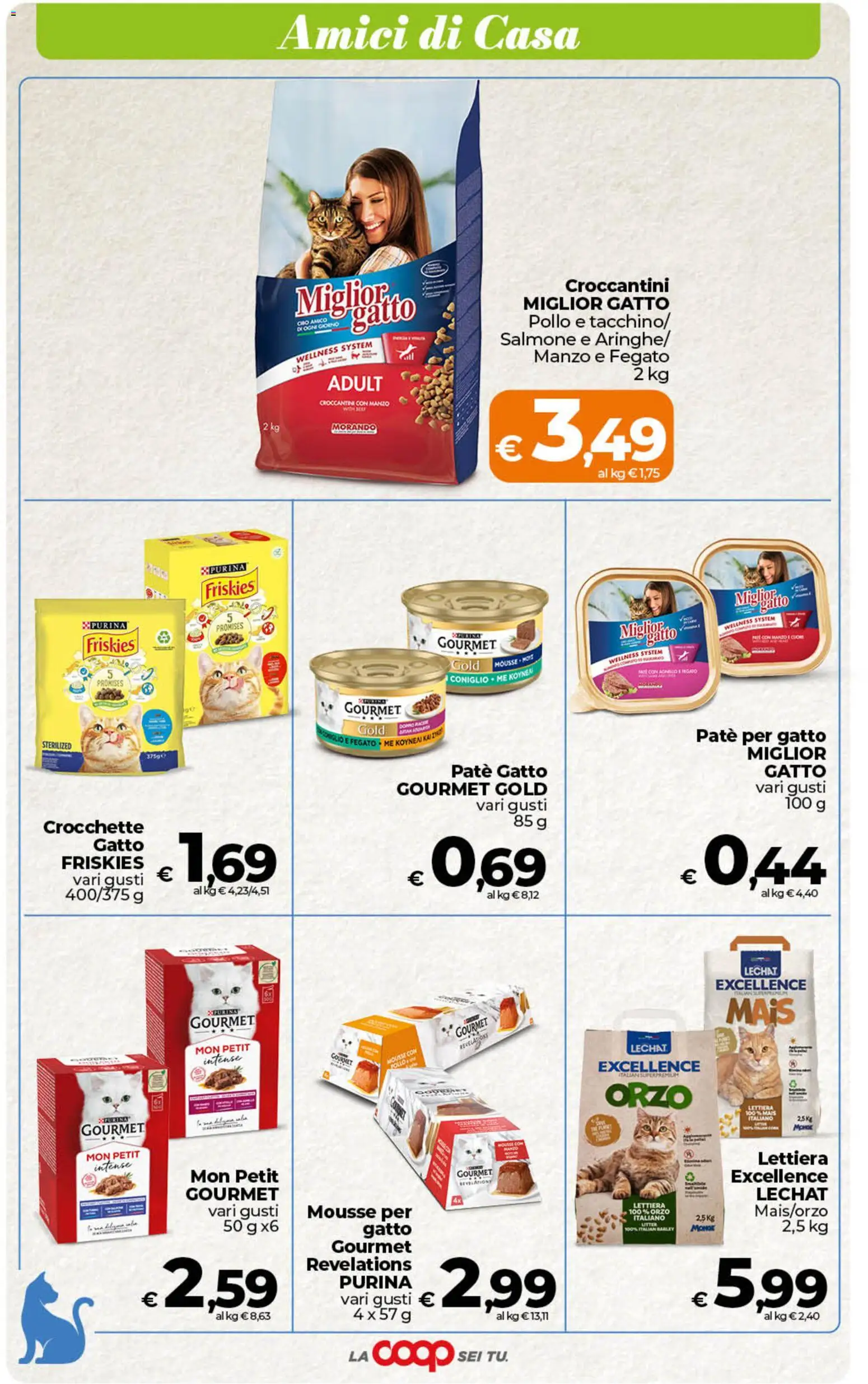 Volantino Ipercoop del 07.04.2026 | Pagina: 54 | Prodotti: Pollo, Salmone, Crocchette gatto, Mais