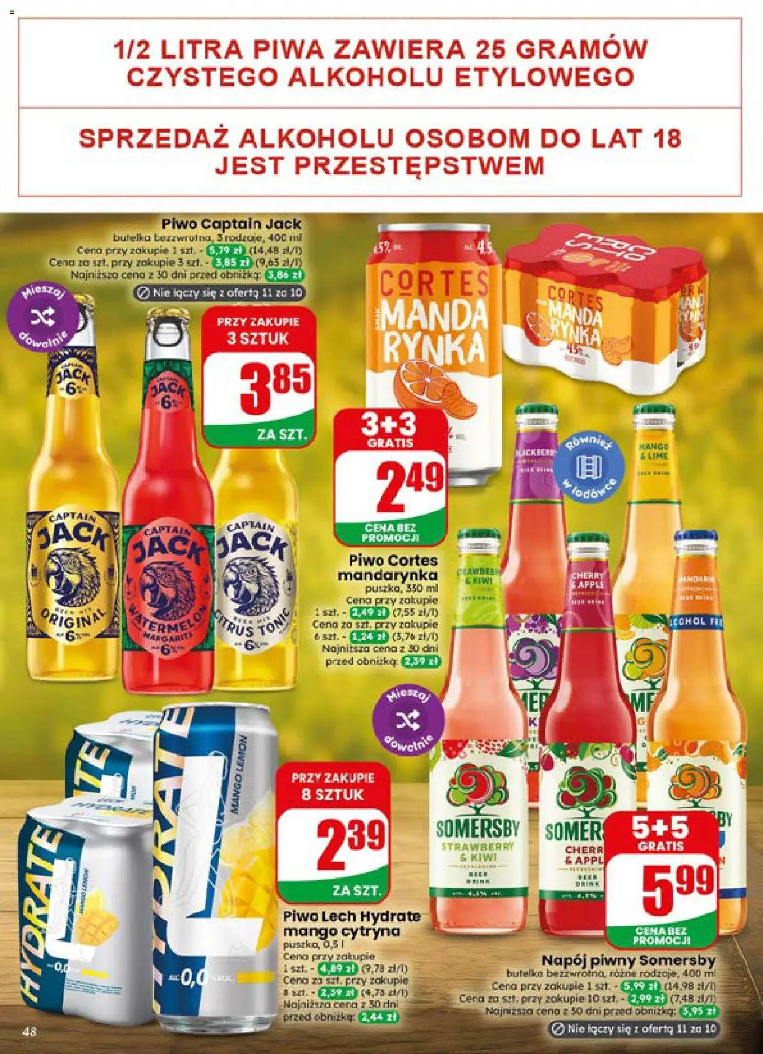 Dino gazetka od 15.07.2026 | Strona: 48 | Produkty: Cytryna, Lech, Somersby, Kiwi