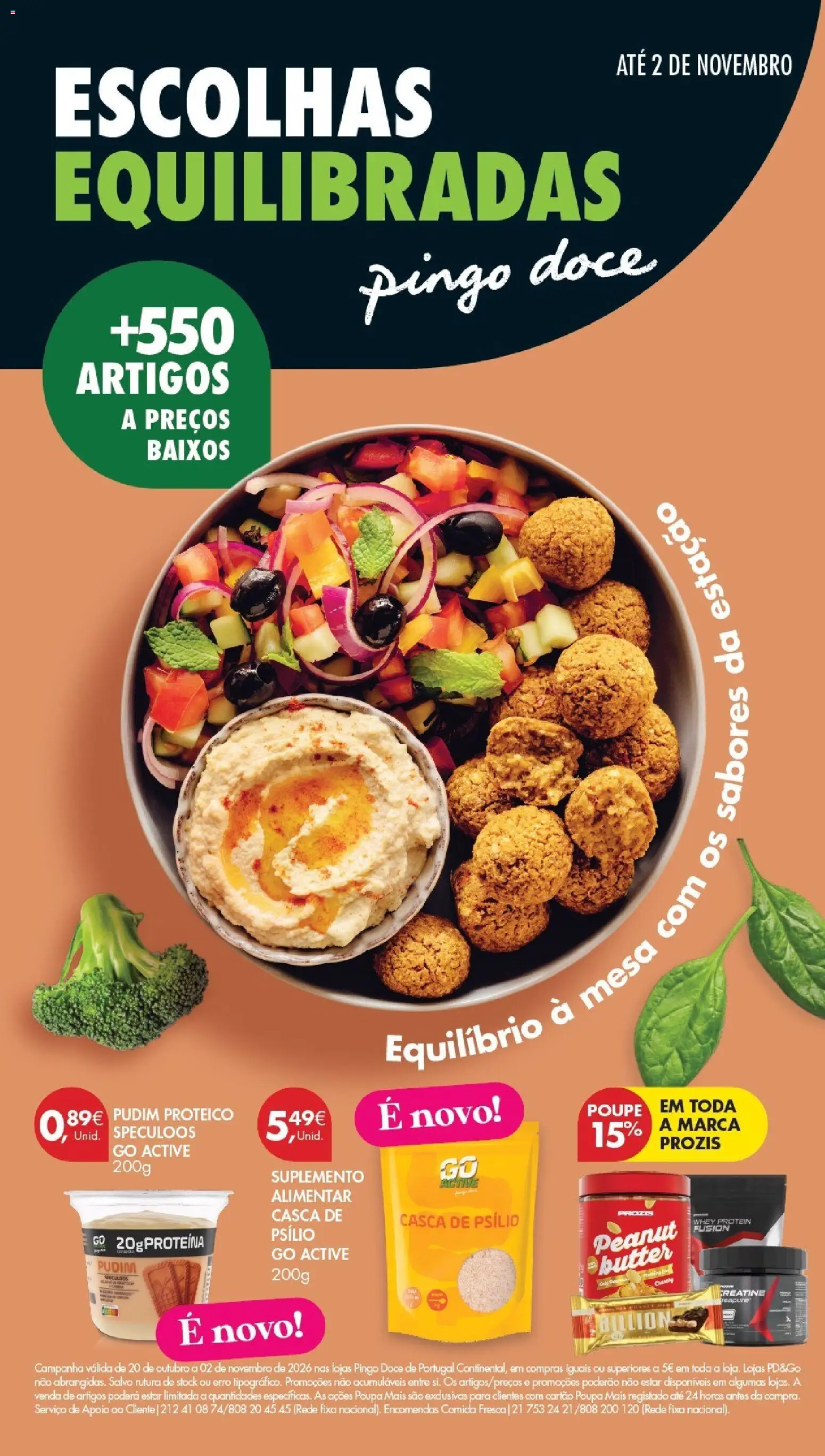 Pingo Doce Folheto Bem Estar Especial Beleza │ válido de 20/09/2026 | Página: 1 | Produtos: Pudim, Pudim proteico, Whey protein