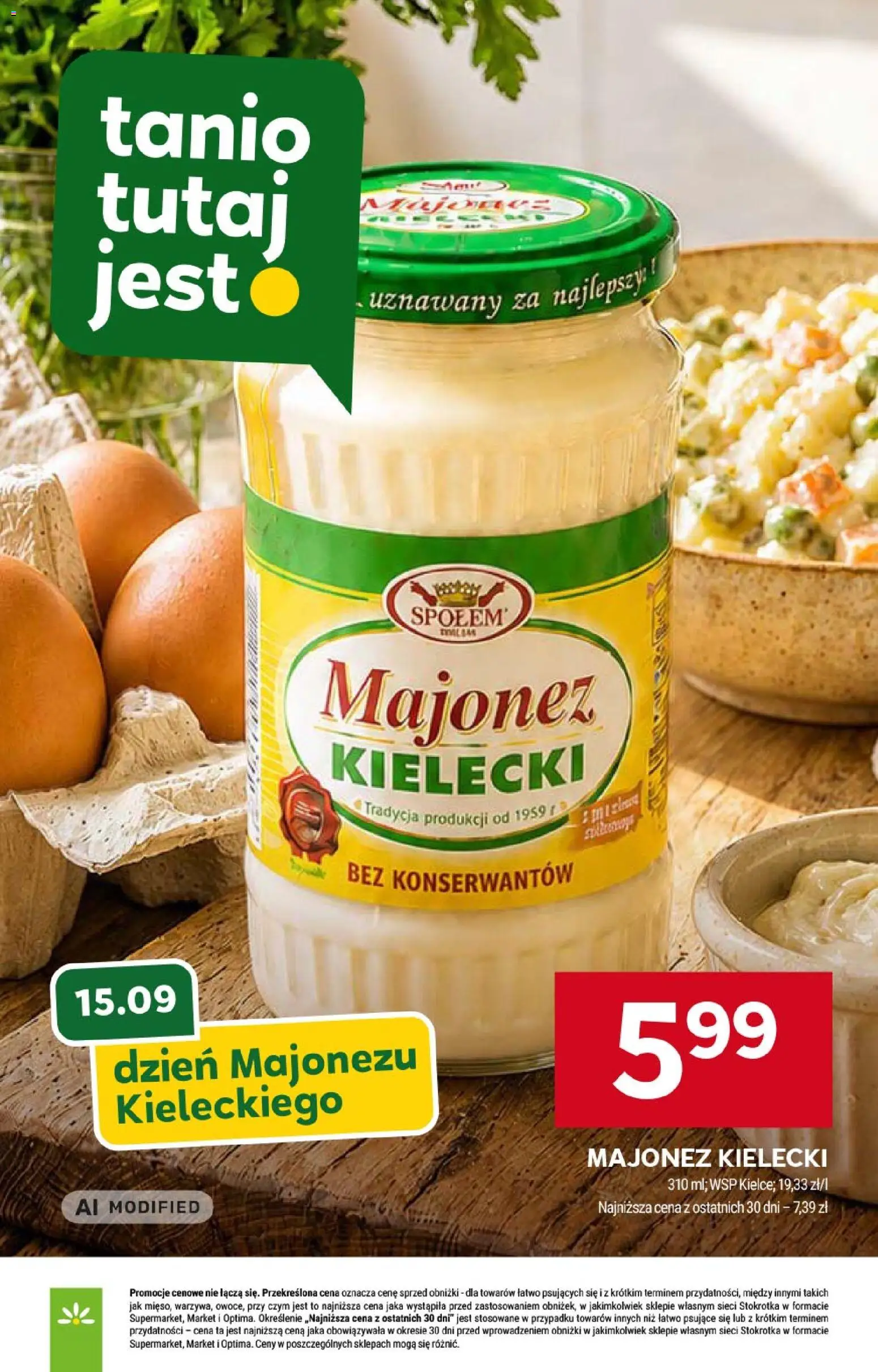 Stokrotka gazetka - Market od 10.09.2026 | Strona: 5 | Produkty: Stokrotka, Majonez Kielecki, Majonez