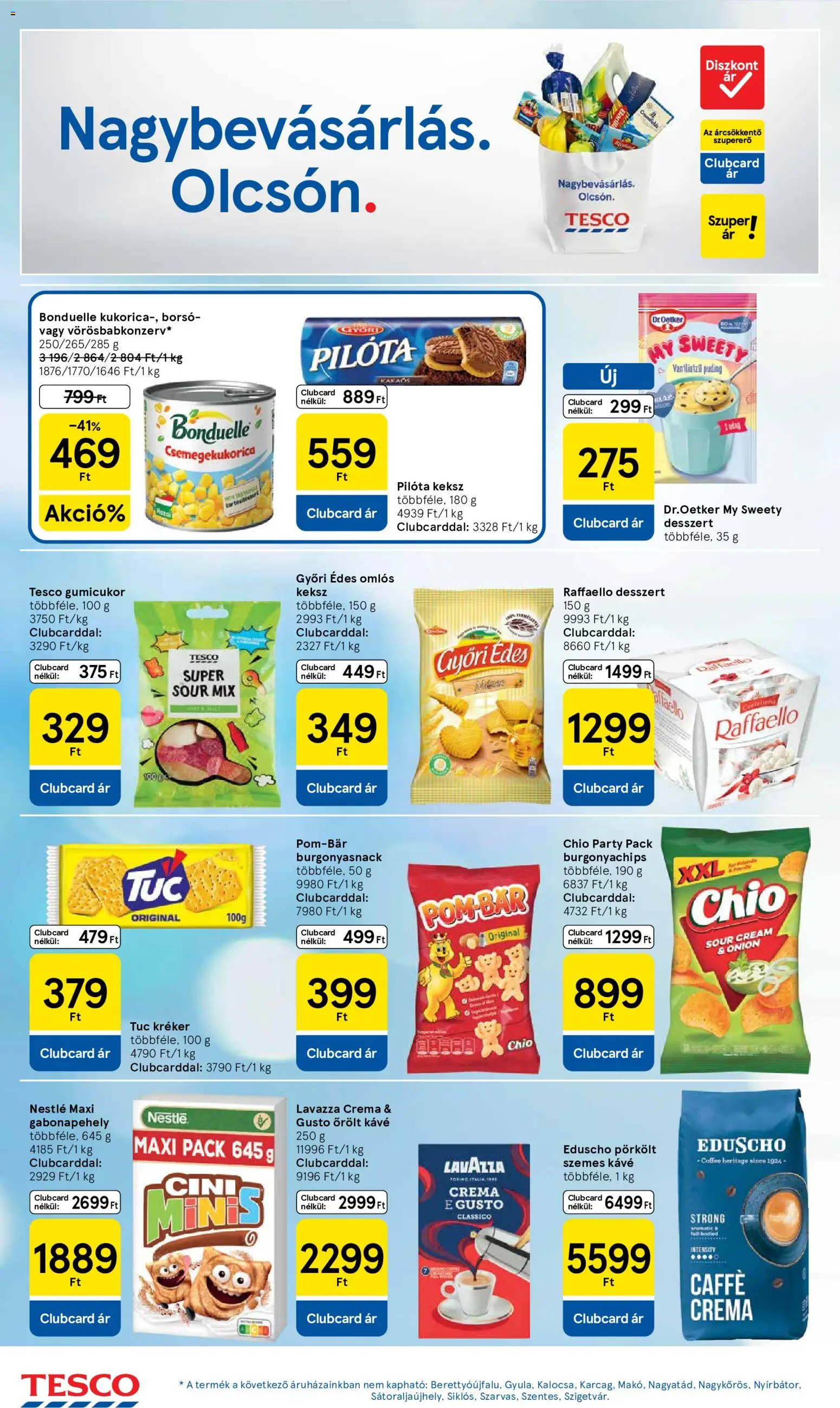 Tesco akciós ujság - amely érvényes a következő dátumtól: 21.05.2026 | Oldal: 6 | Termékek: Gumicukor, Kréker, Kávé, Őrölt kávé