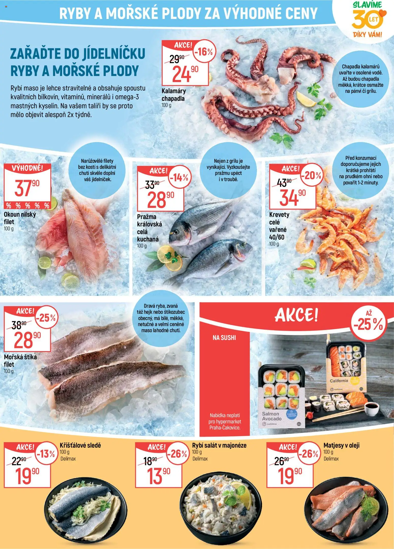 Globus leták - Praha-Štěrboholy od 15.04.2026 | Strana: 12 | Produkty: Pražma, Ryby, Sushi, Maso