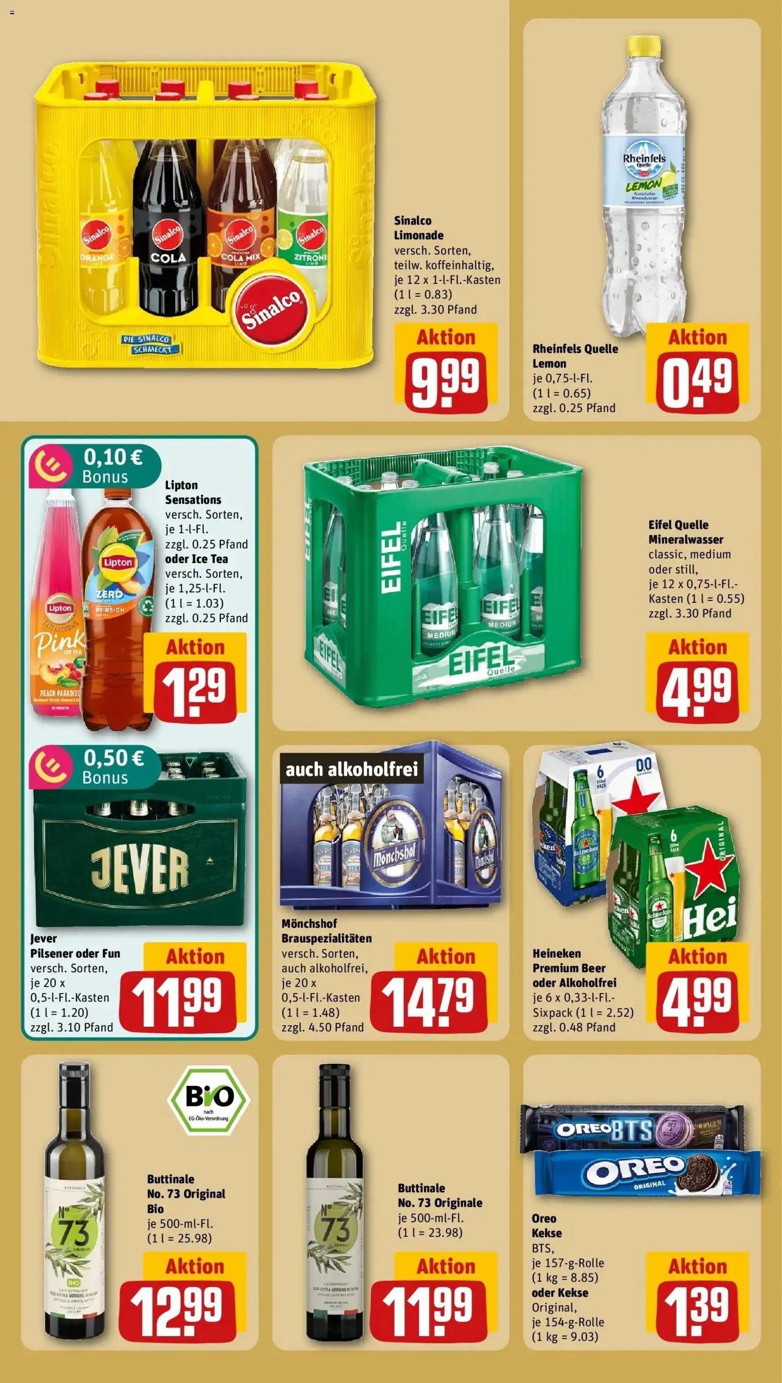 REWE Prospekt ab 24.08.2026 zum Blättern » Angebote | Seite: 16 | Produkte: Sinalco, Cola, Zitrone, Kekse